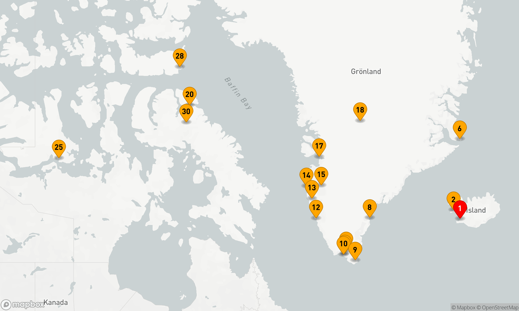 Route 33 Nächte - GRÖNLAND,  SCORESBYSUND & NORDWESTPASSAGE