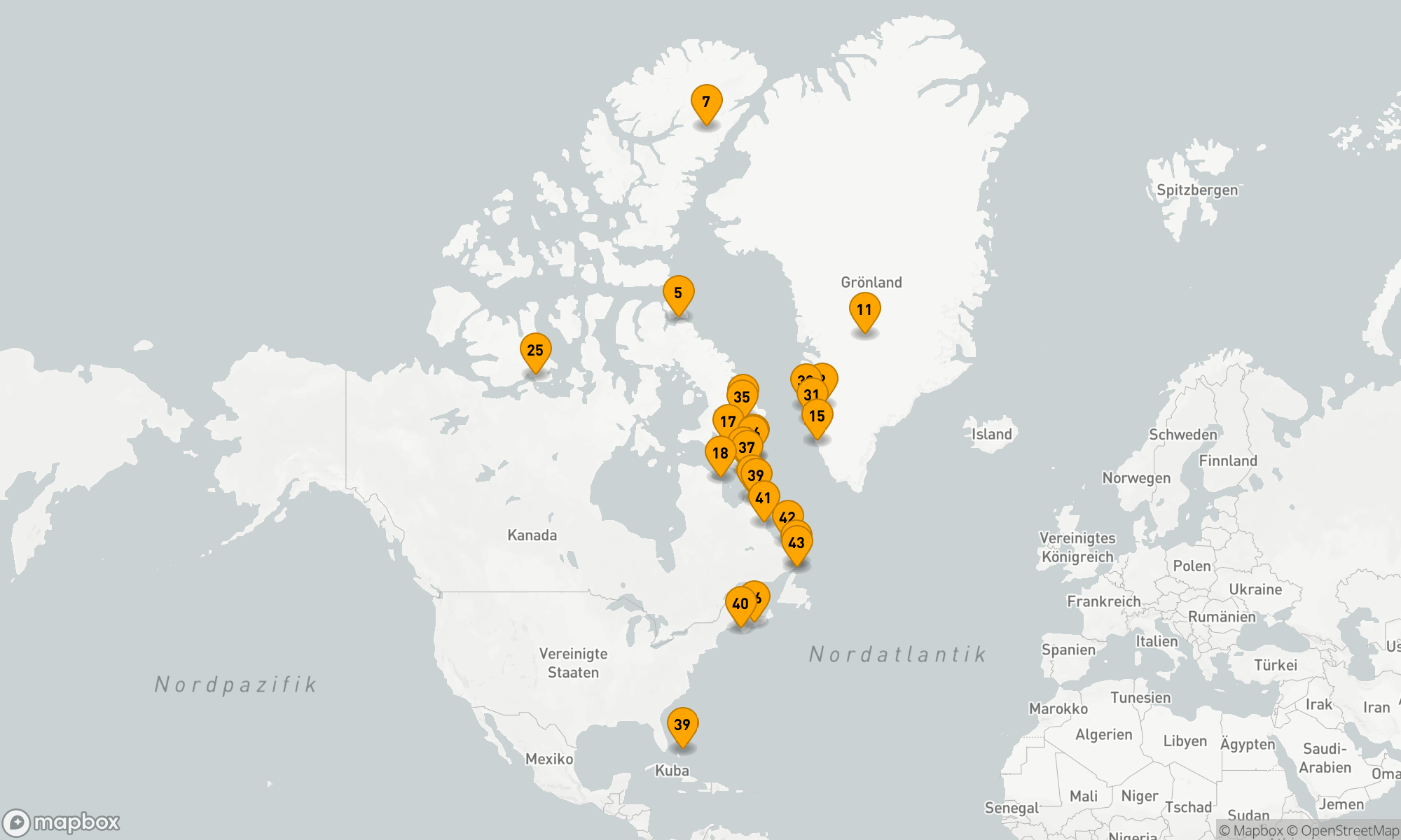 Route 45 Nächte - HOCHARKTIS,  NORDWESTPASSAGE & WILDE LABRADORKÜSTE