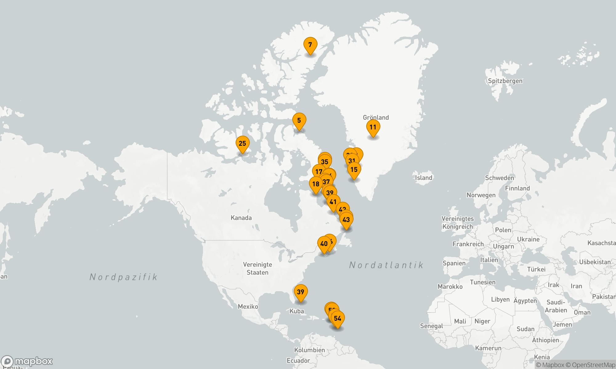 Route 53 Nächte - ARKTISCHE EXPEDITIONEN & SÜDKARIBISCHE HÄFEN