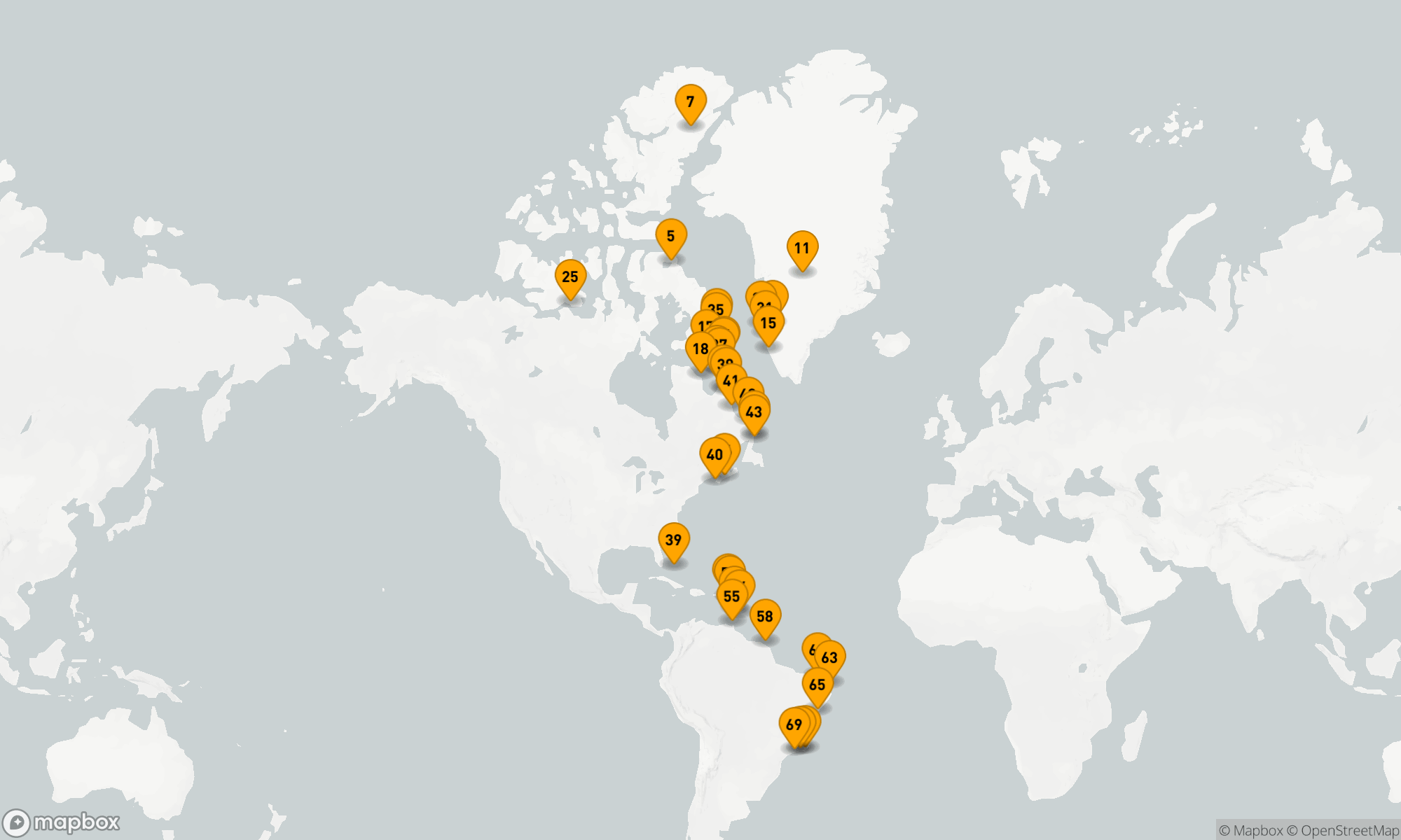 Route 69 Nächte - ENTDECKER DER NÖRDLICHEN HEMISPHÄRE: ARKTIS BIS SÜDAMERIKA