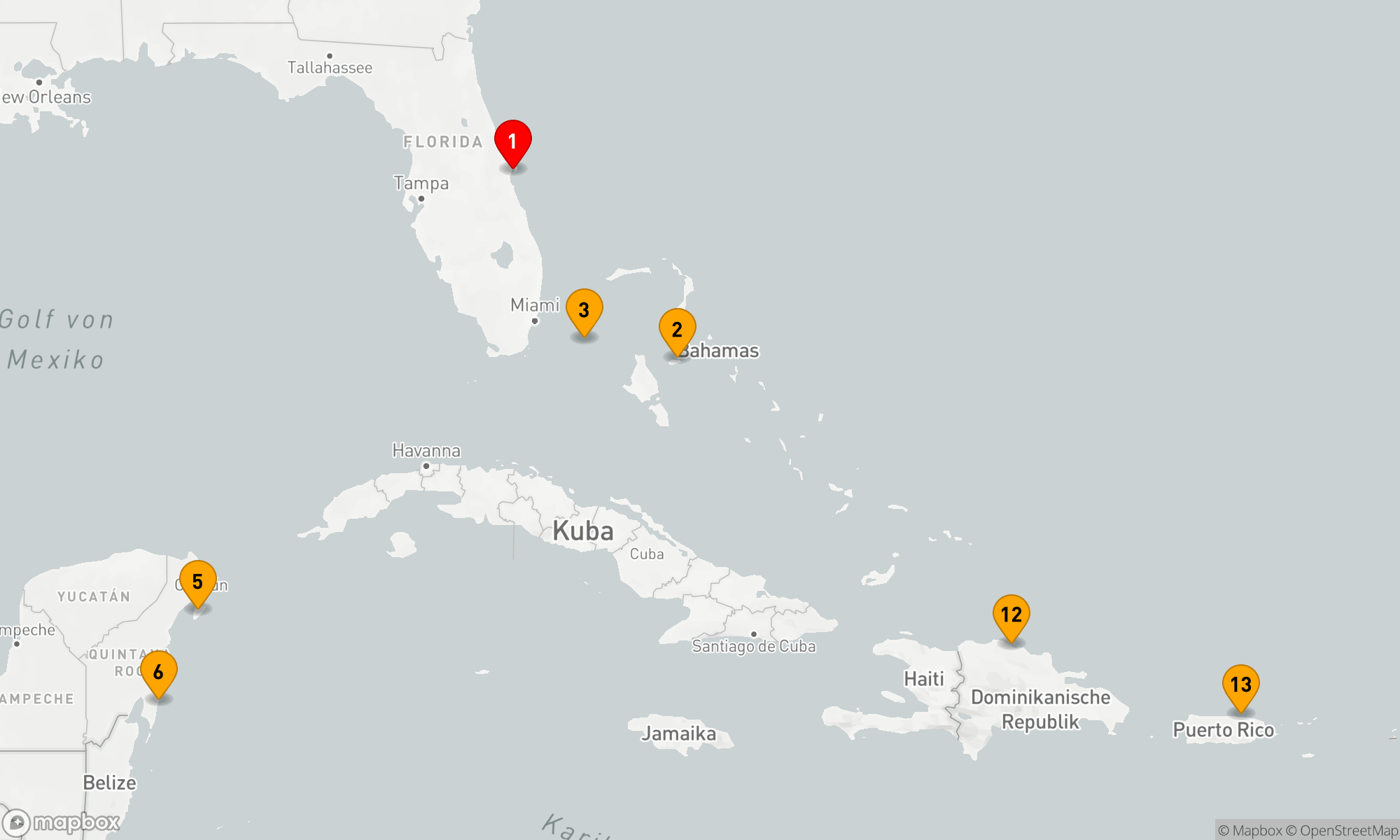 Route 15 Nächte - Karibische Entdeckungsreise