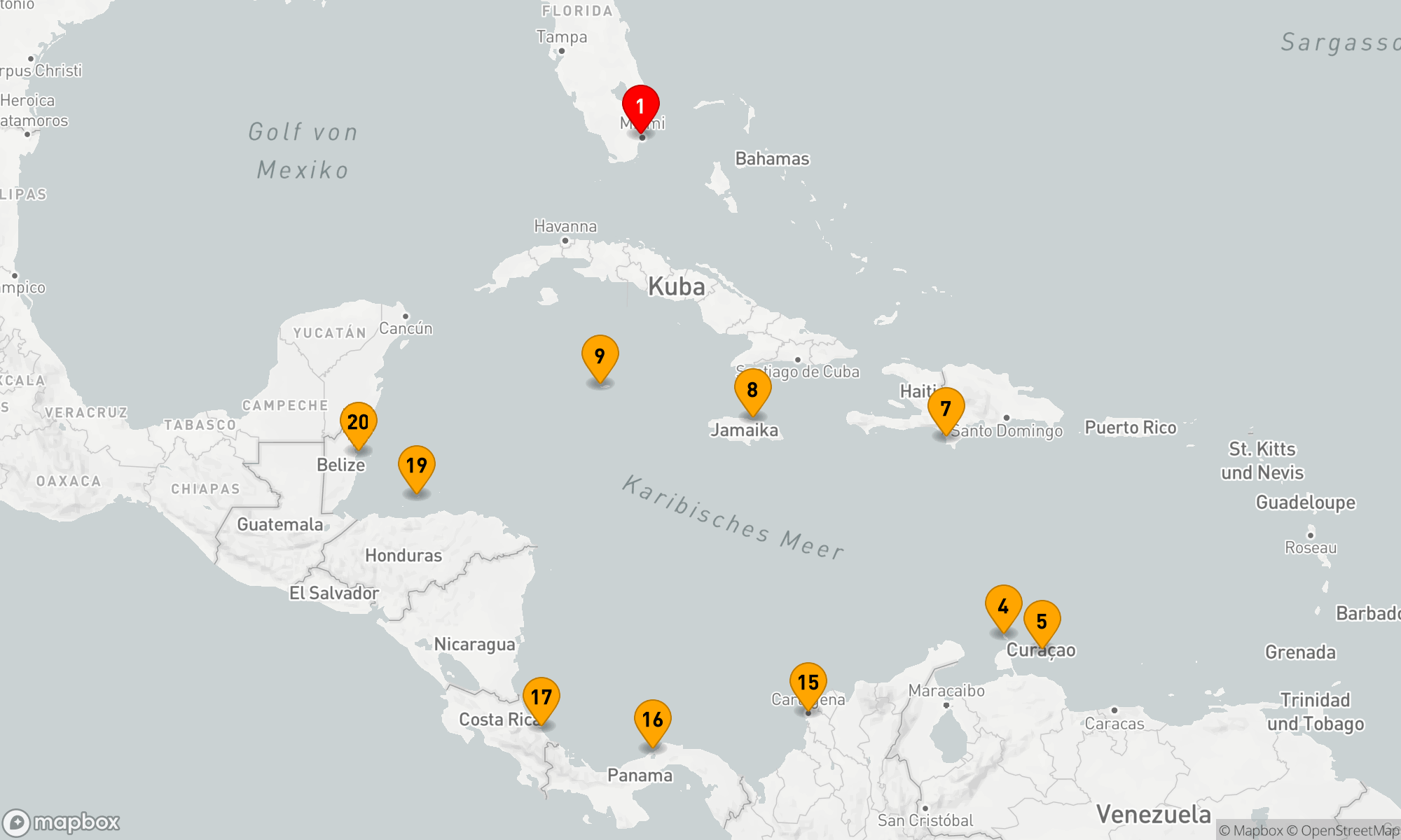 Route 21 Nächte - Kultur- und Karibikzauber-Mosaik