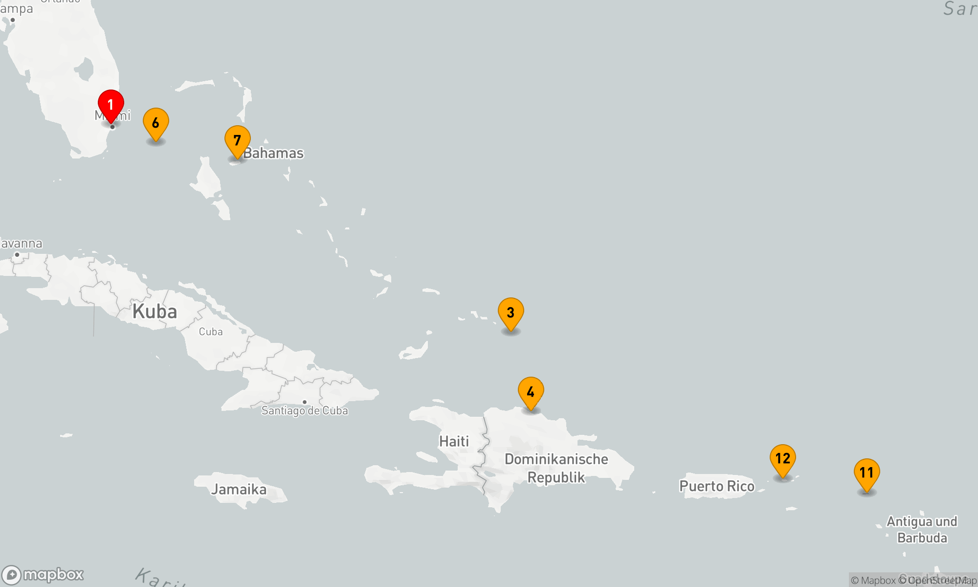 Route 14 Nächte - Karibische Entdeckungsreise ab Miami