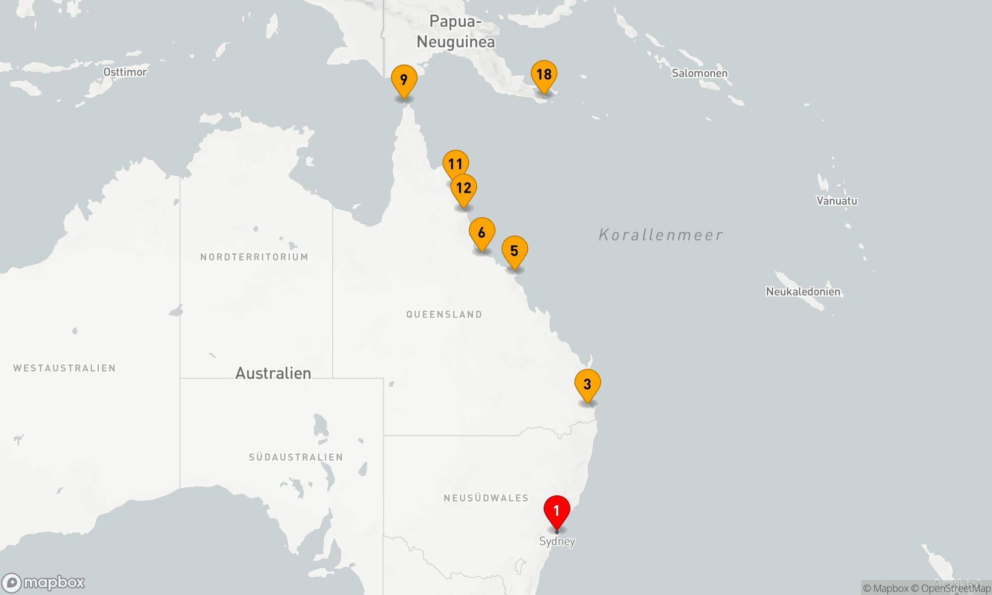 Route 21 Nächte - KORALLENKÜSTENFAHRT