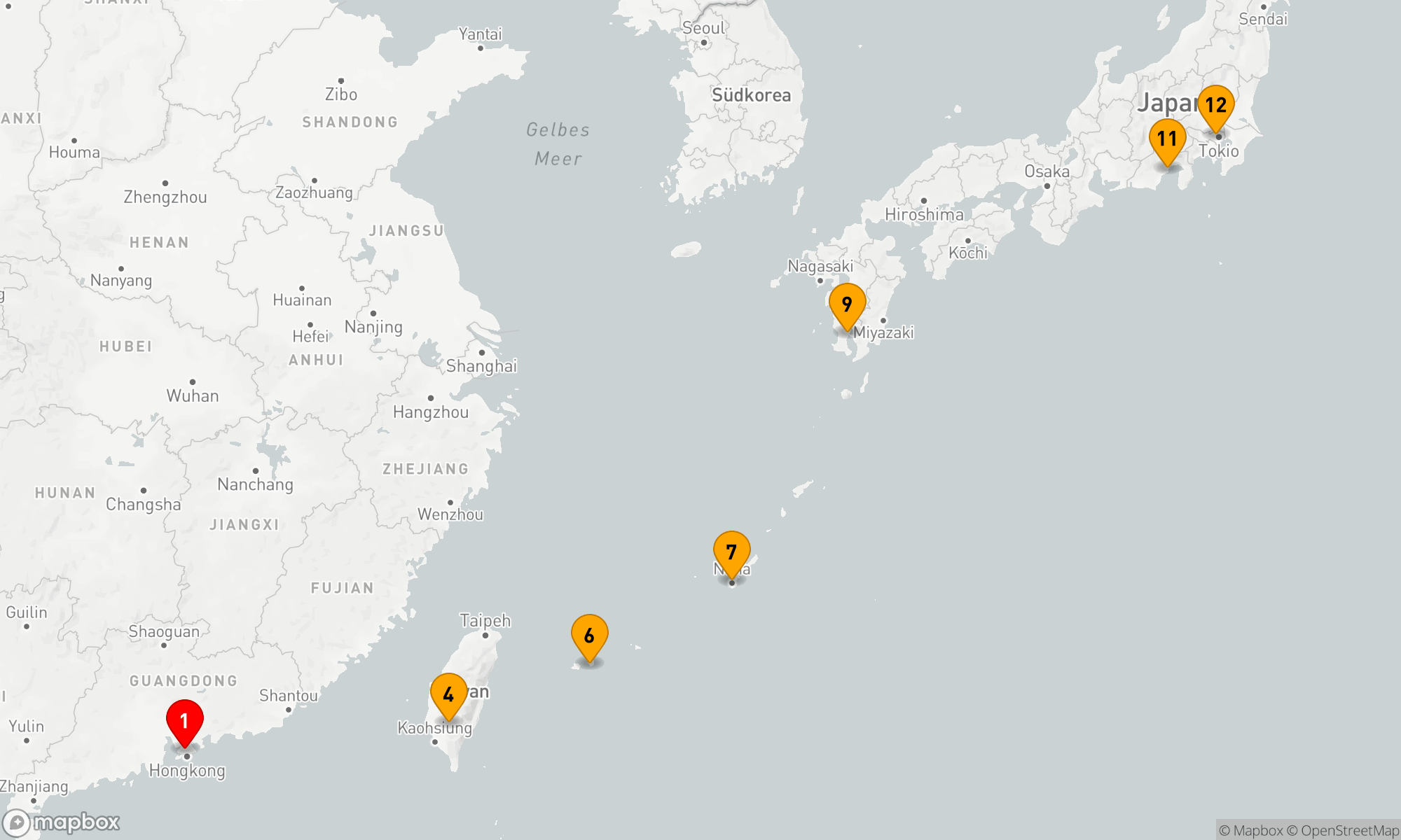 Route 11 Nächte - BLÜHENDE STADTLANDSCHAFTEN
