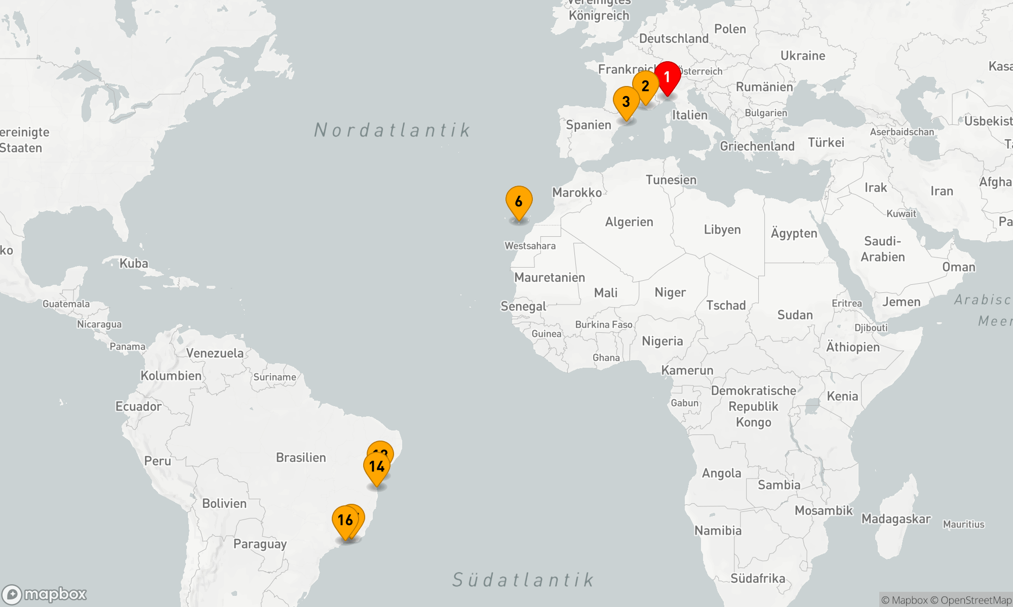 Route 16 Nächte - Von Europa zur brasilianischen Atlantikküste: Ein Abenteuer jenseits des Ozeans