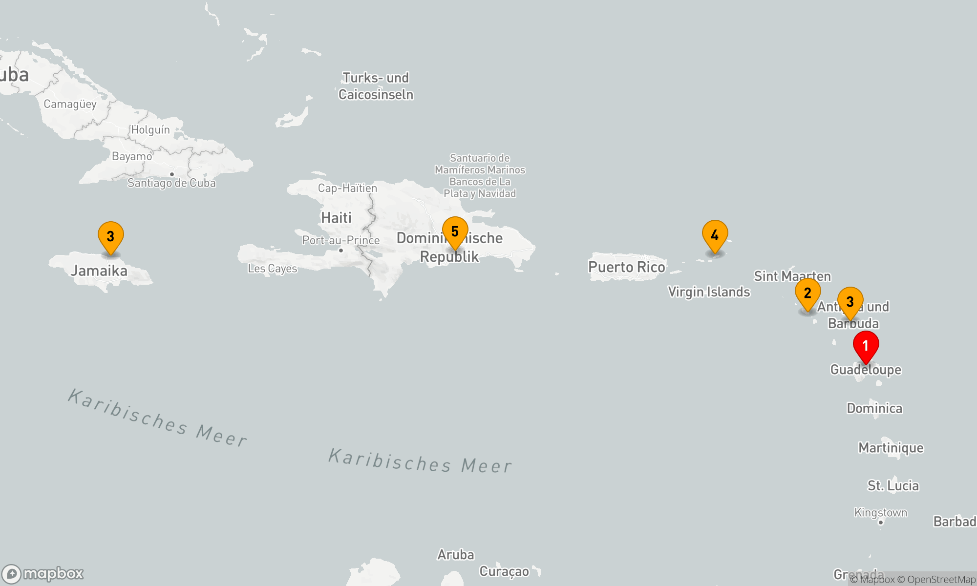 Route 4 Nächte - Inselträume der Karibik