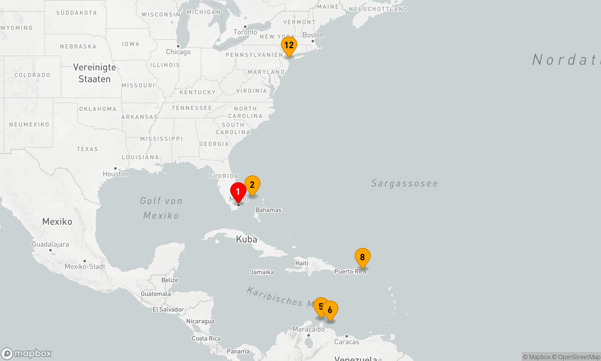 Route 11 Nächte - FAHRTEN - SÜDLICHE KARIBIK