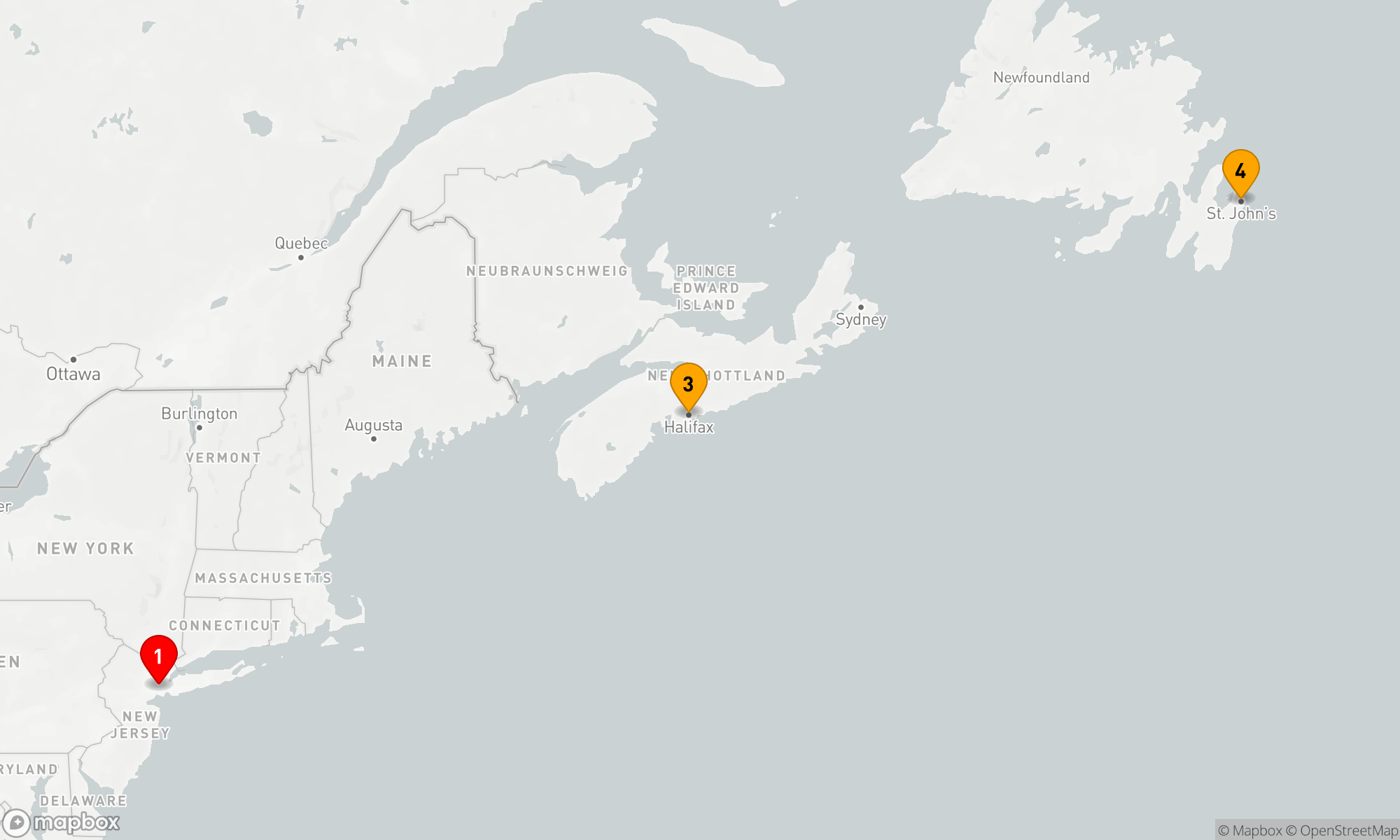 Route 5 Nächte - CANADA