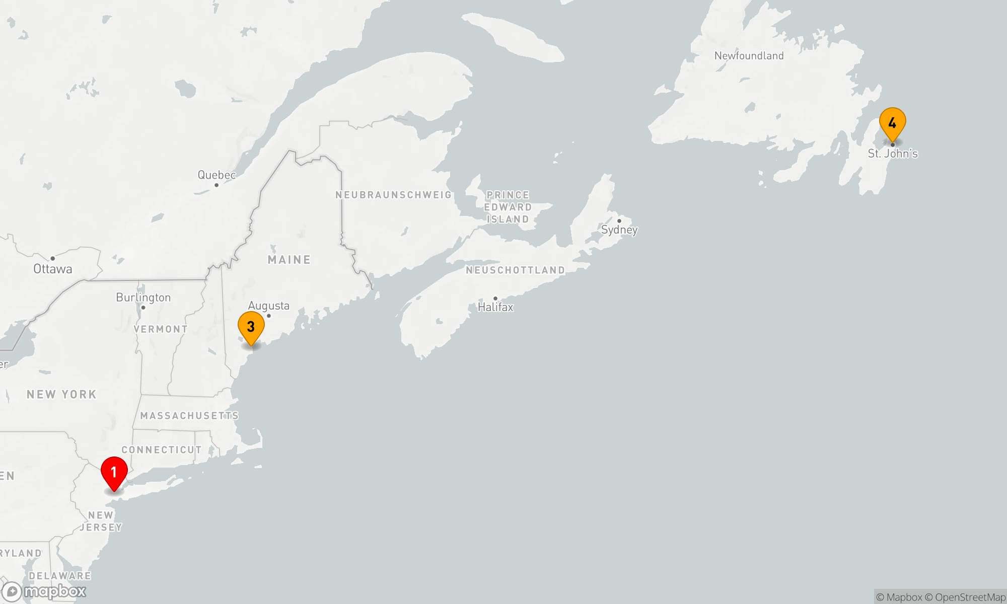 Route 5 Nächte - KANADA/NEUENGLAND