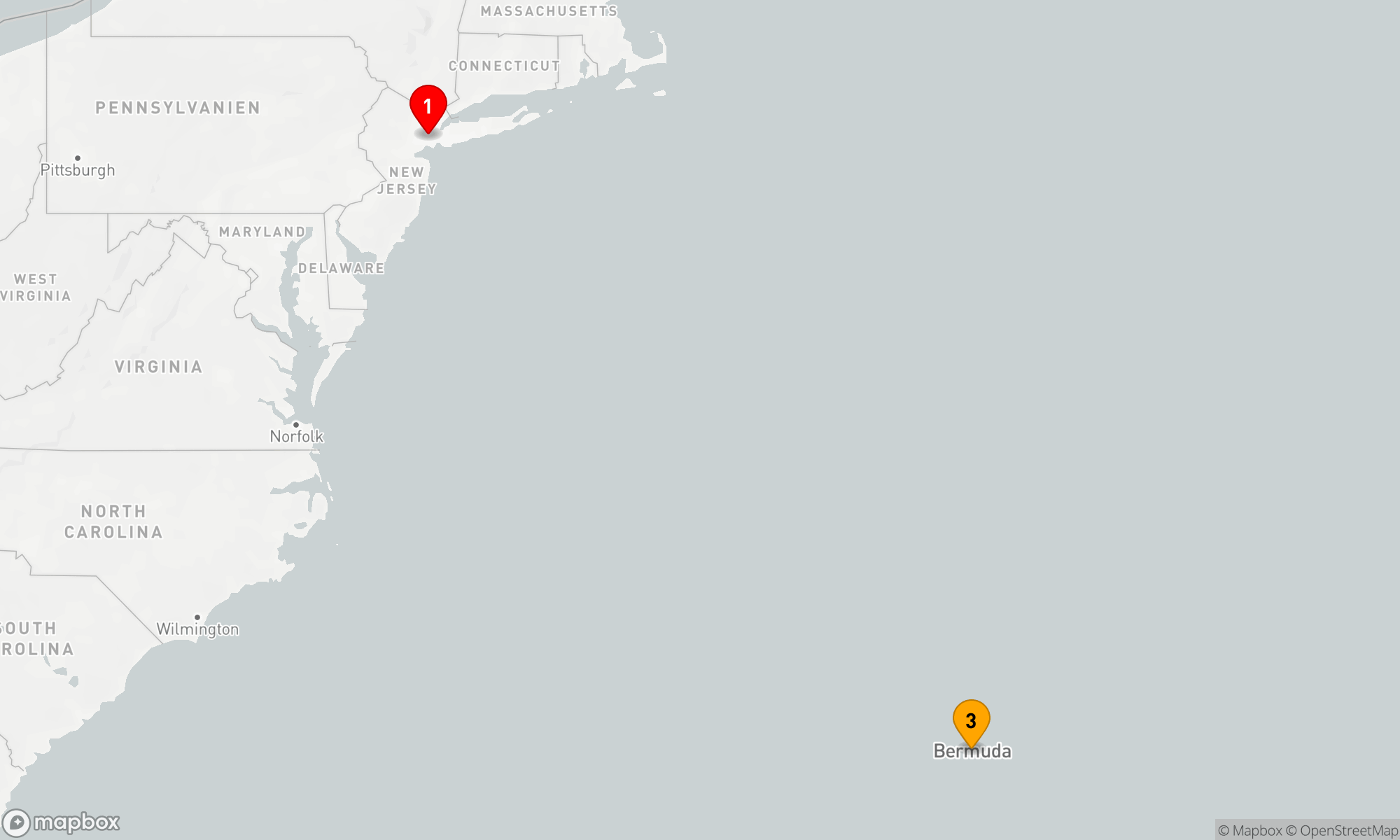 Route 5 Nächte - BERMUDA