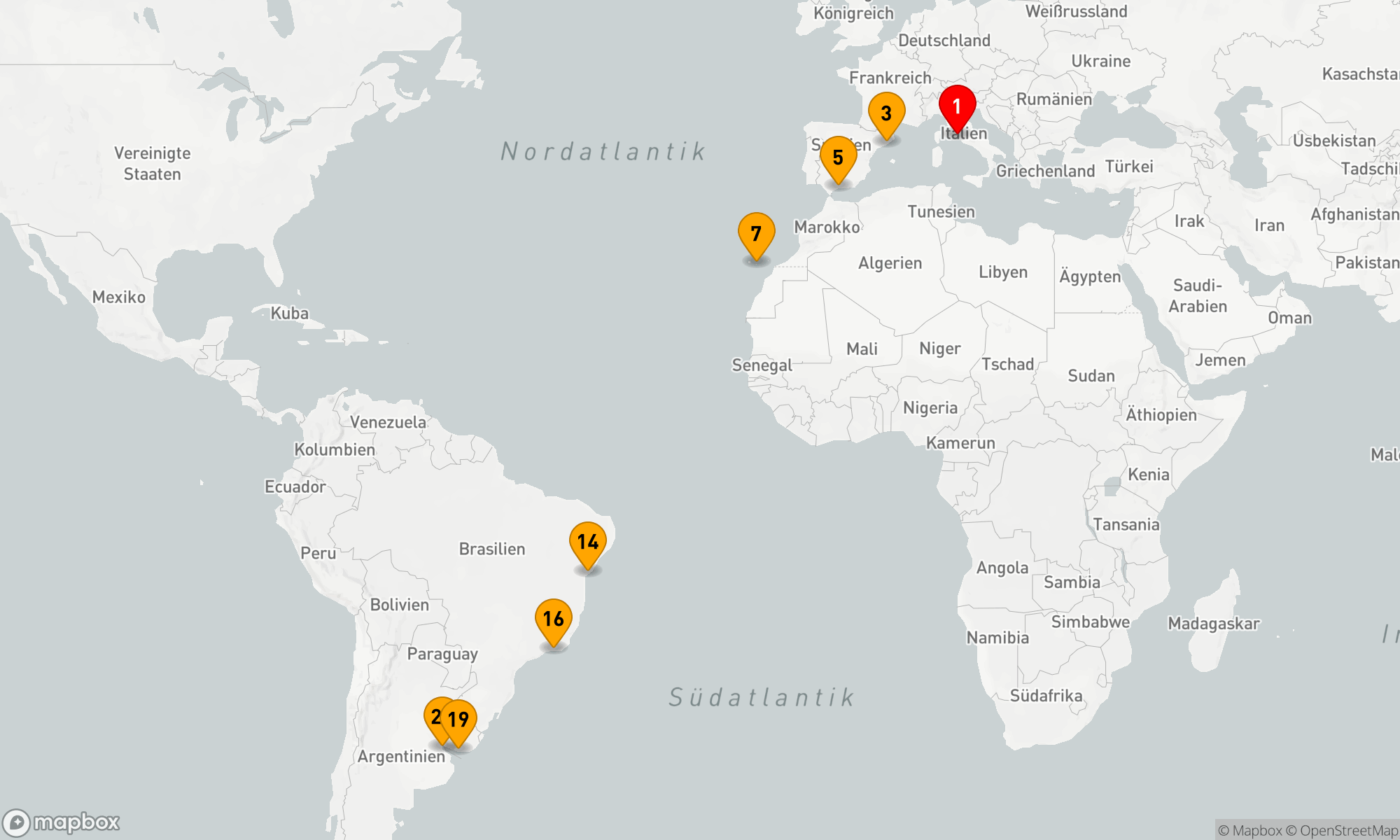 Route 19 Nächte - Von Europa in die Neue Welt: Kultur und Küstenwunder