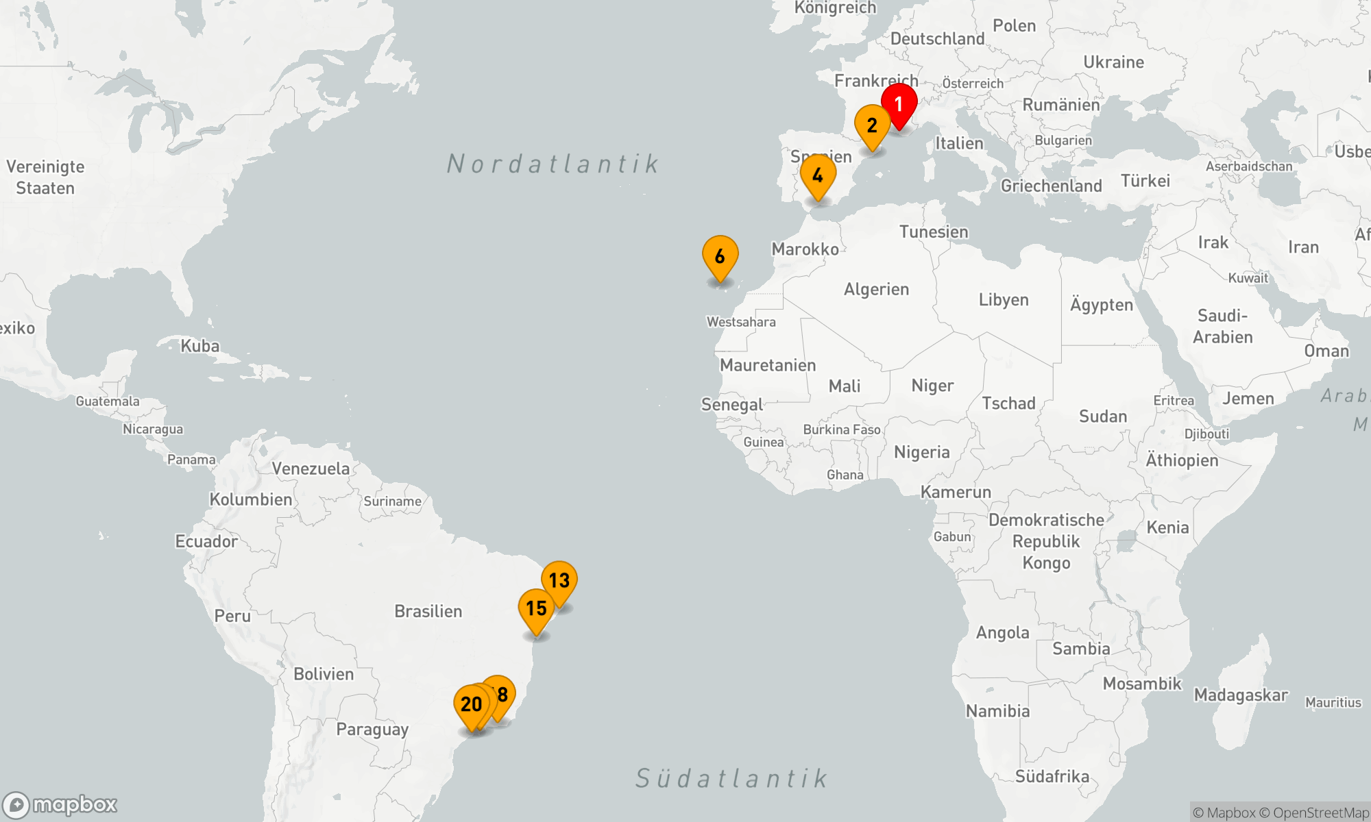 Route 19 Nächte - Von Europa zur Tropensonne: Entdeckungsfahrt ans andere Ende der Welt