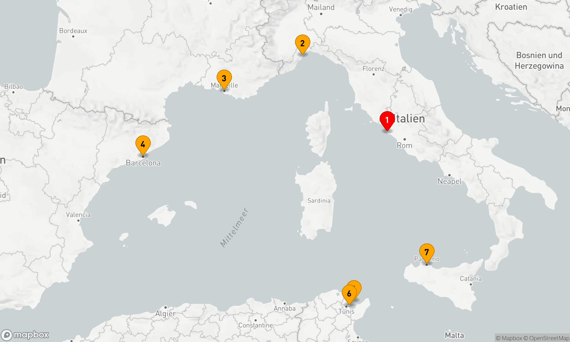 Route 7 Nächte - Mediterrane Entdeckungsreise