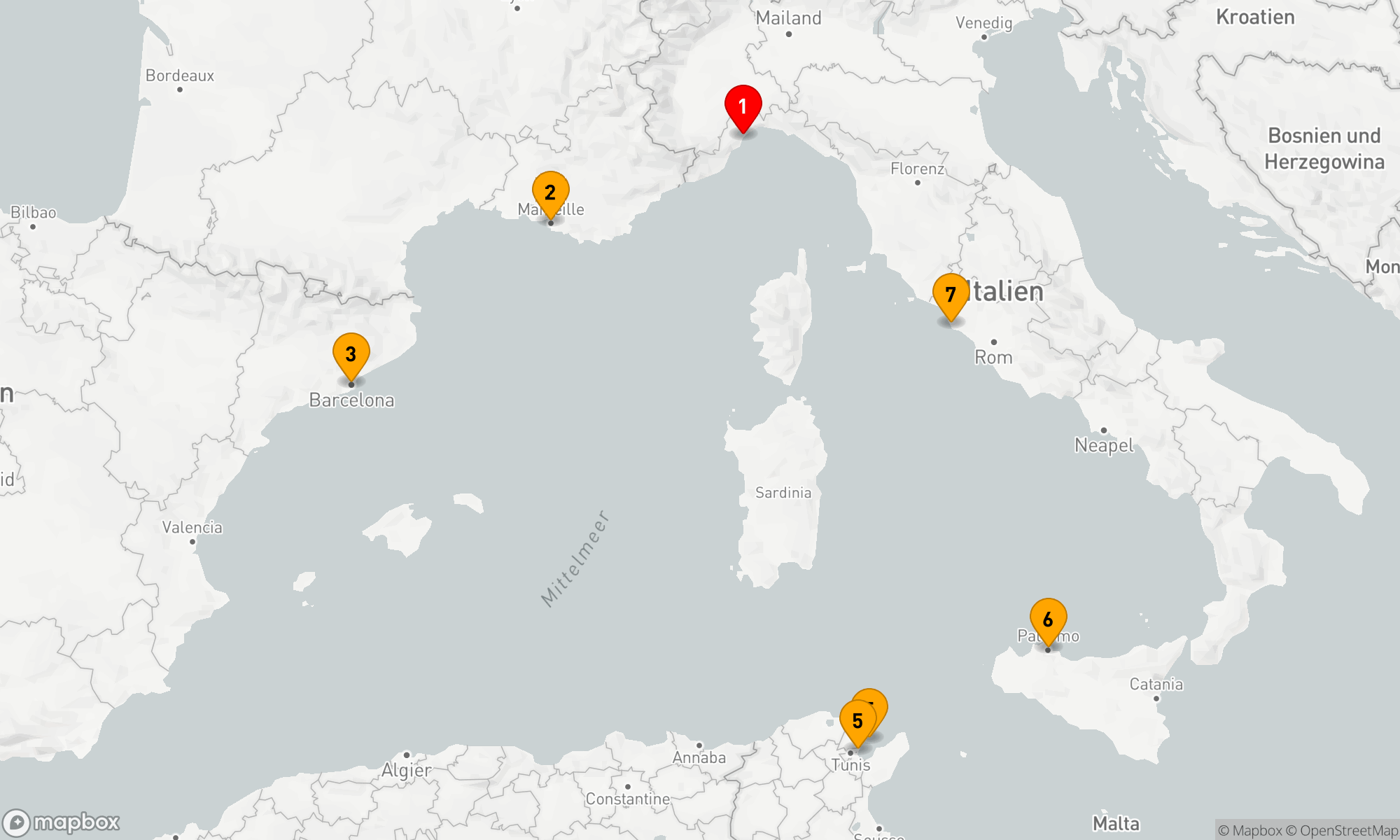 Route 7 Nächte - Mediterrane Entdeckungsreise