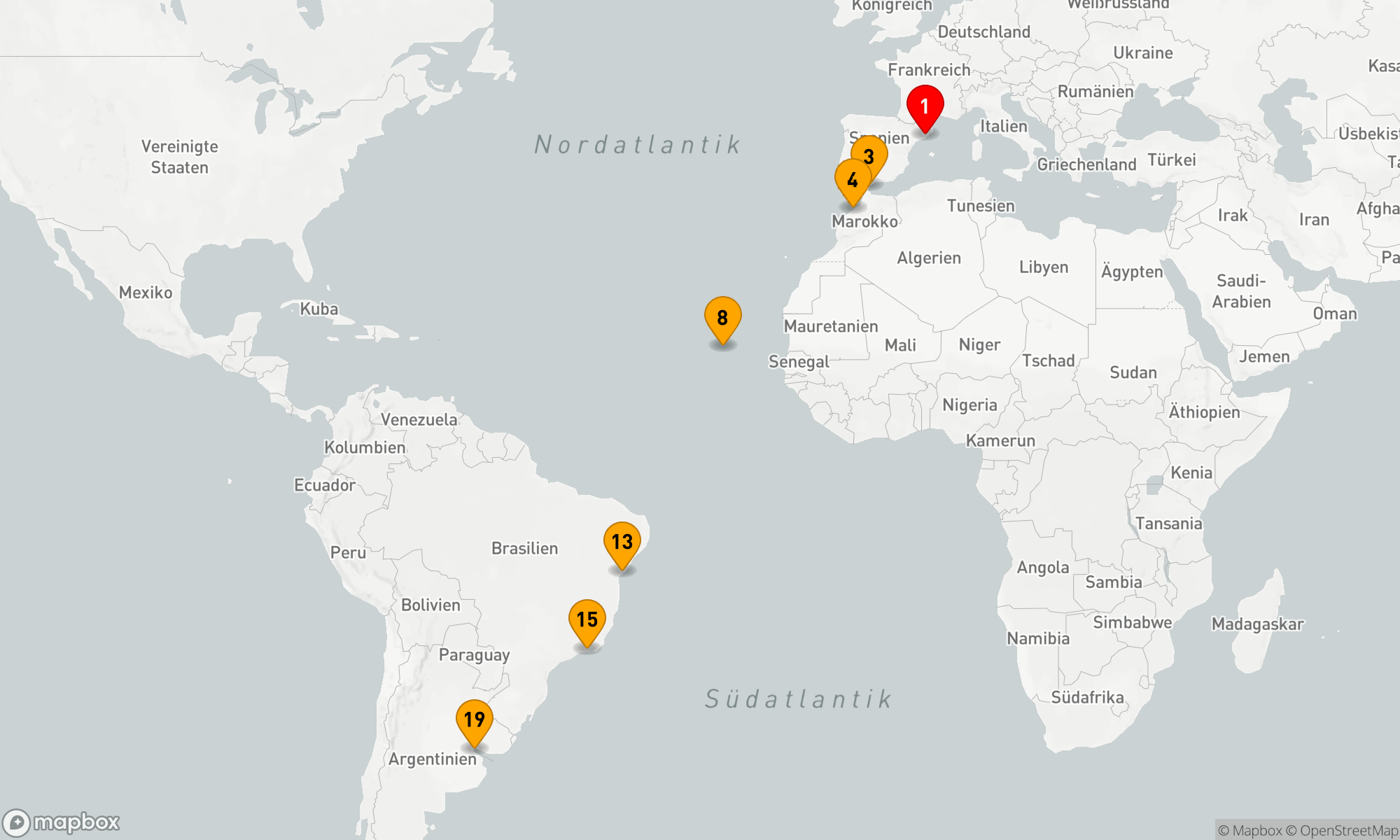 Route 19 Nächte - Von Katalonien zum Karneval