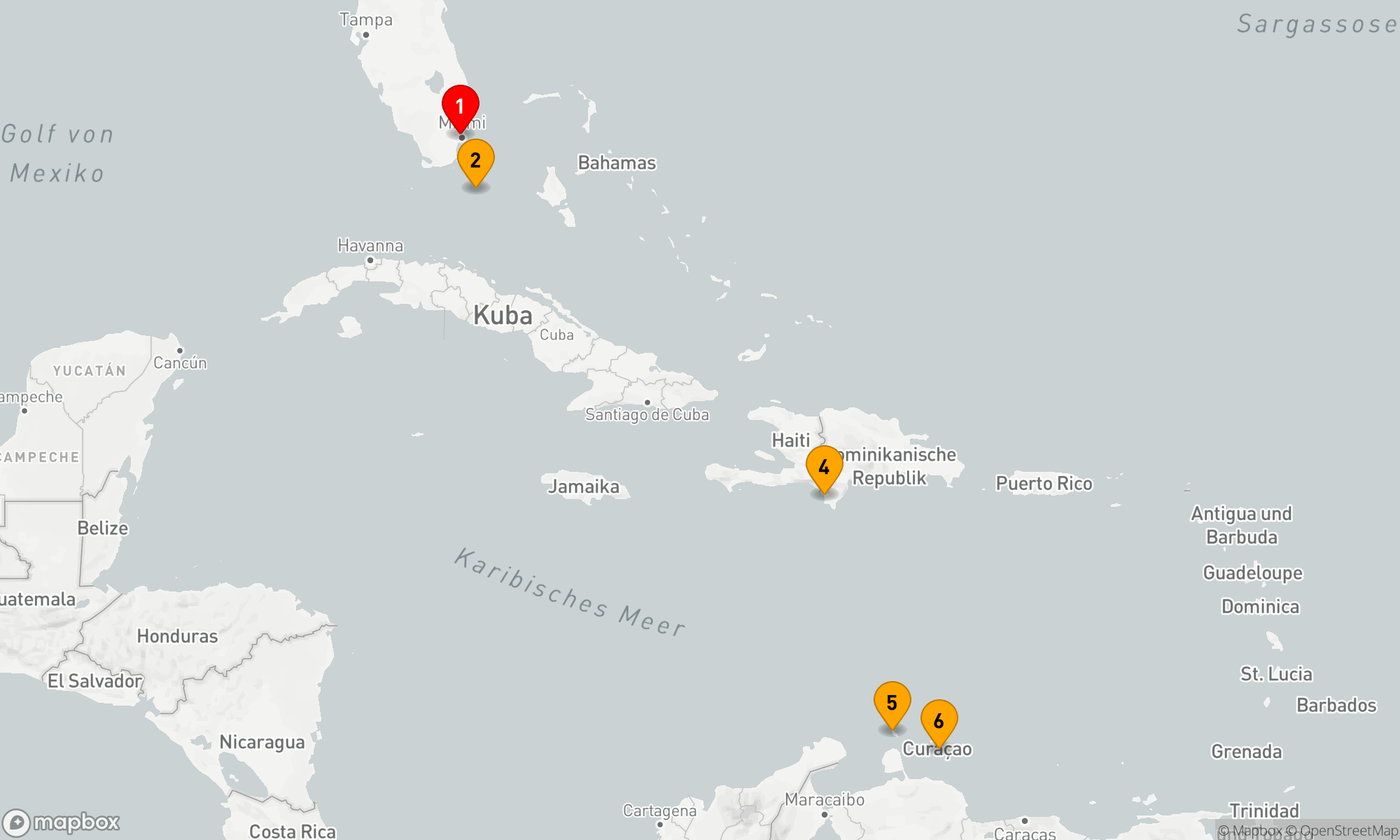 Route 9 Nächte - KREUZFAHRT IN DER SÜDLICHEN KARIBIK