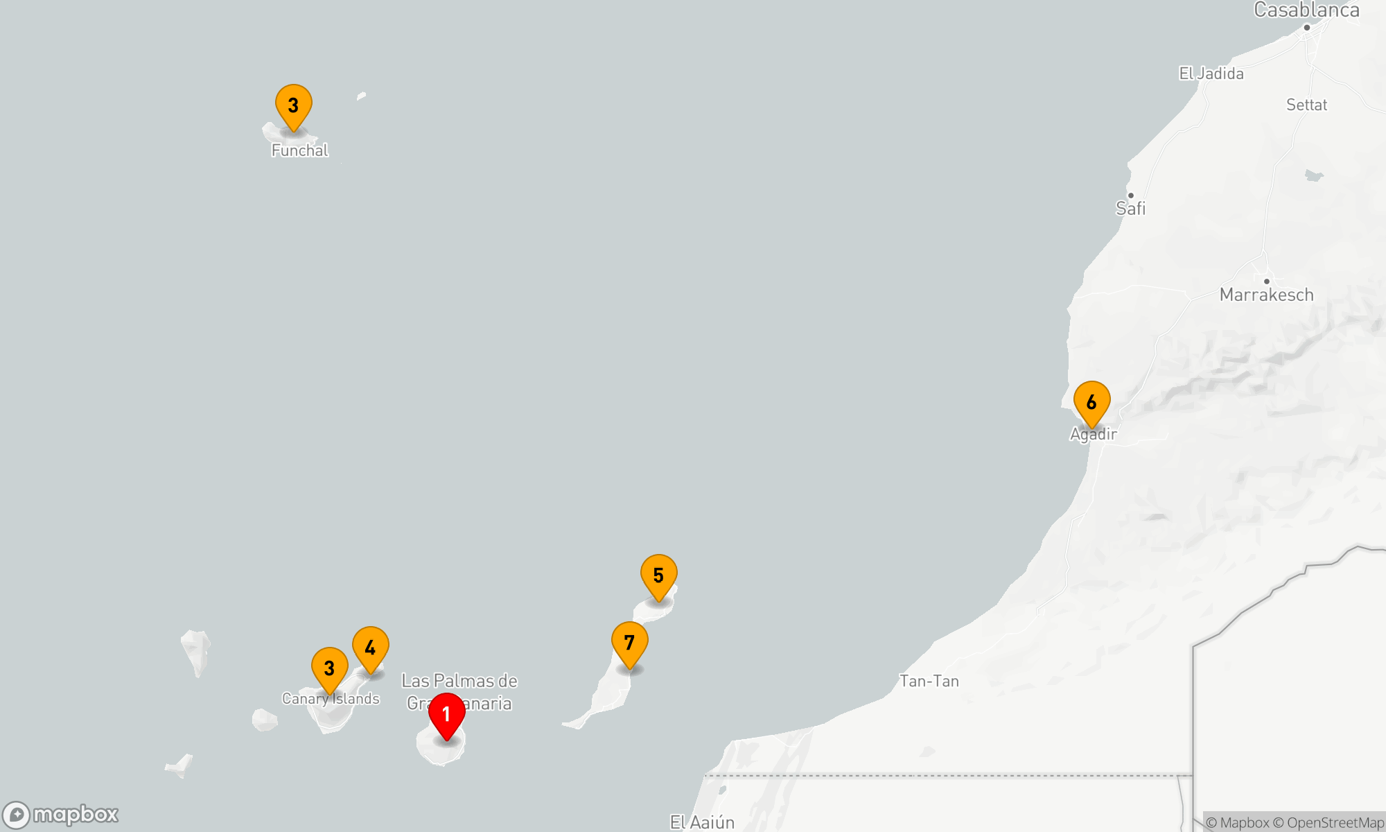 Route 7 Nächte - Kanaren-Abenteuer: Inseln und Küstenzauber