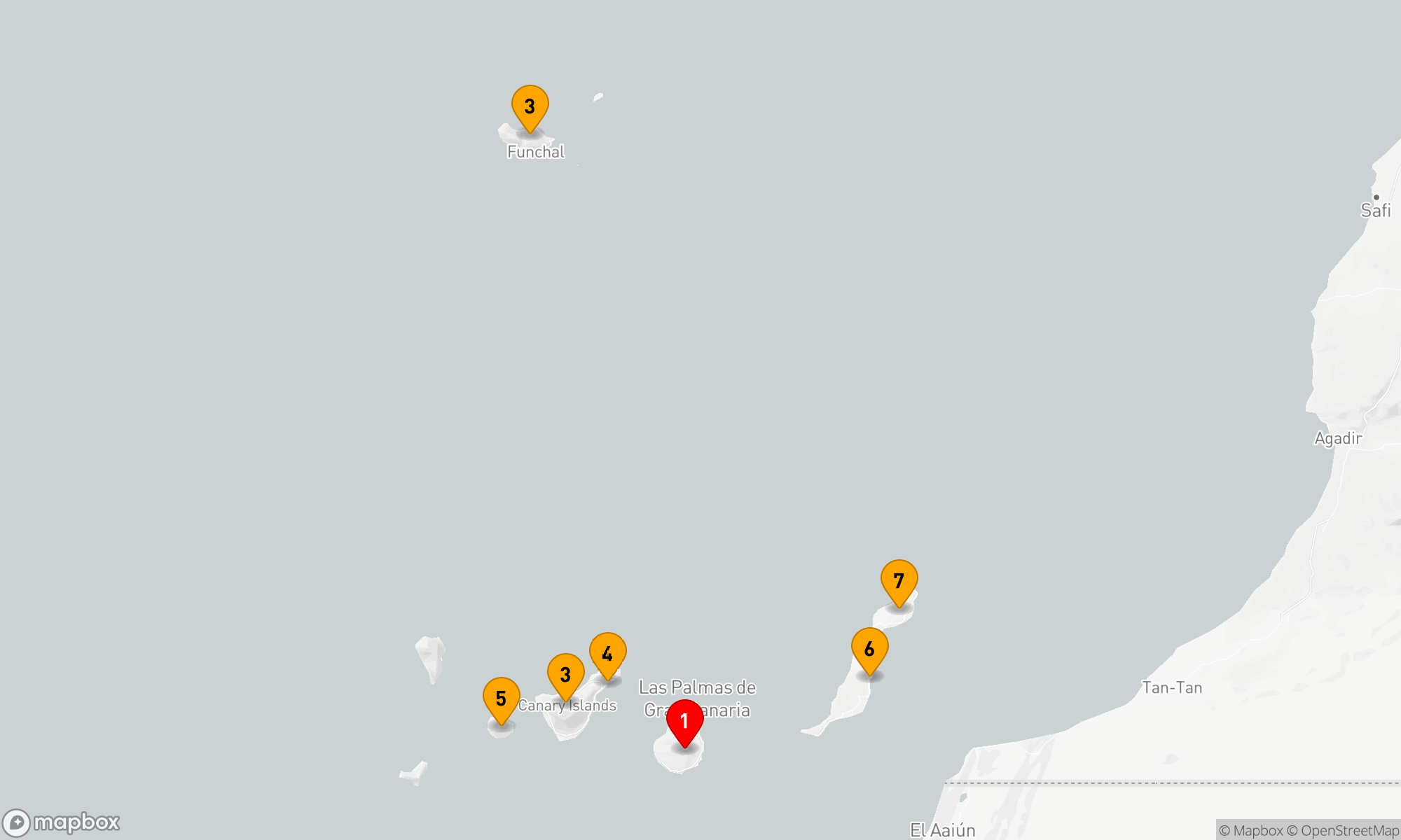 Route 7 Nächte - Perlen der Atlantikinseln
