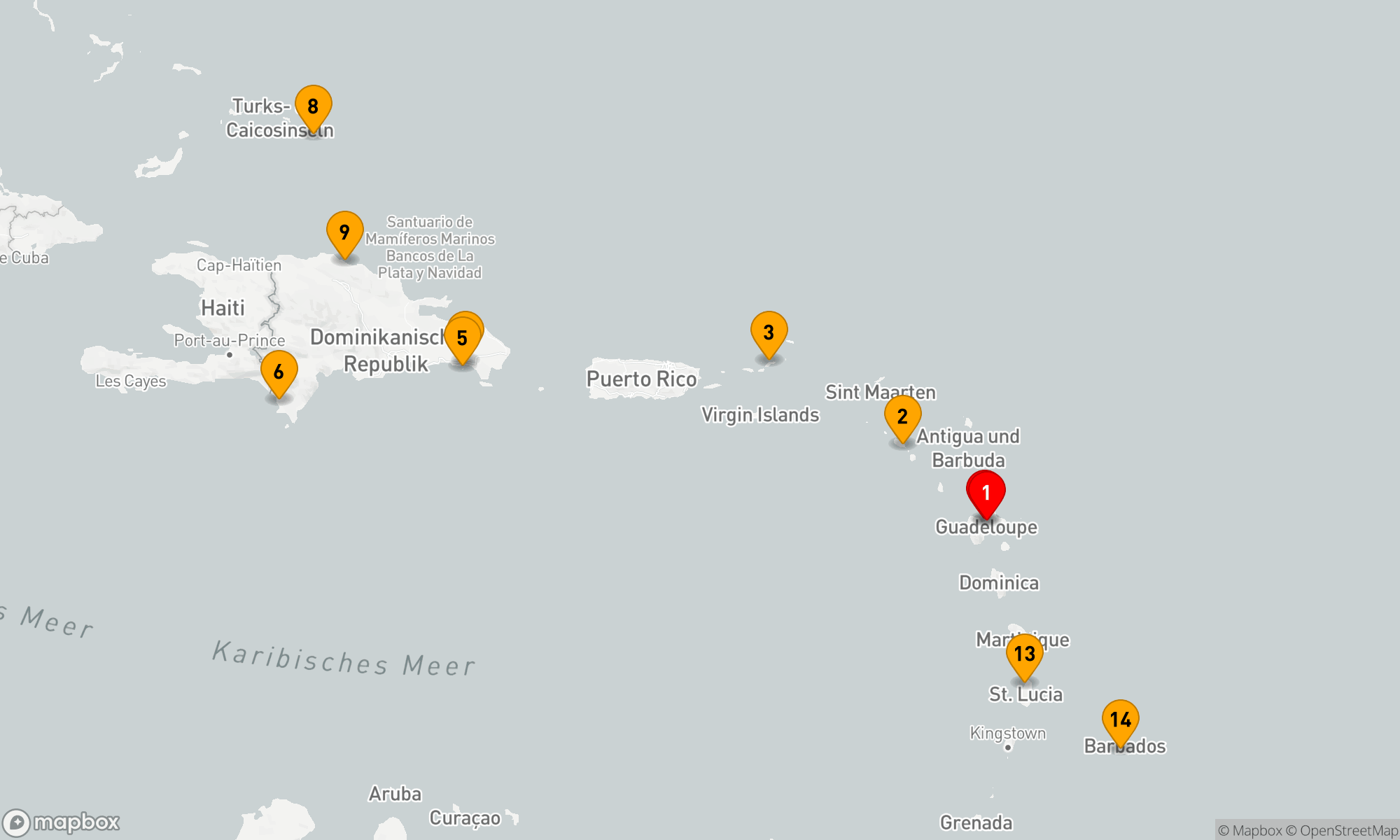 Route 14 Nächte - Karibische Entdeckungsreise