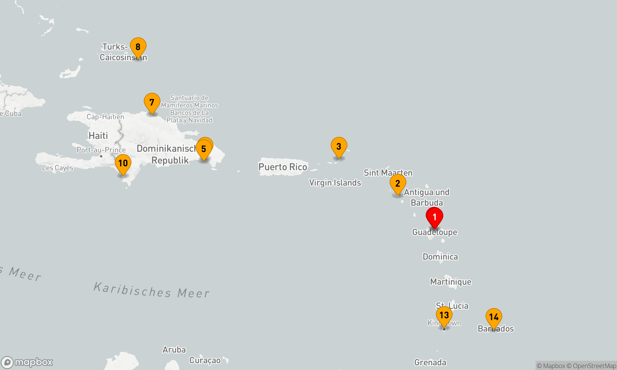 Route 14 Nächte - Karibische Entdeckungsreise