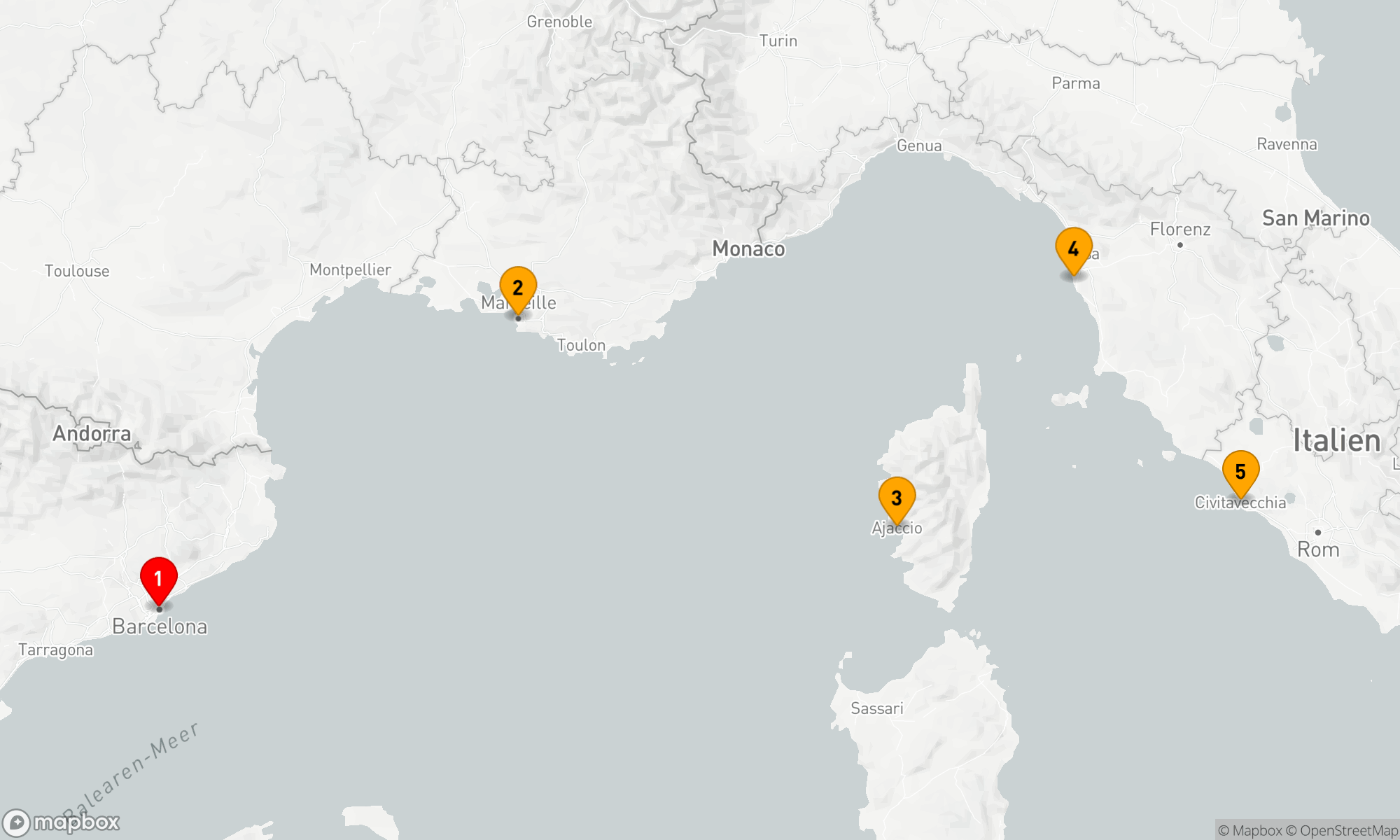 Route 4 Nächte - Mediterrane Entdeckungsreise