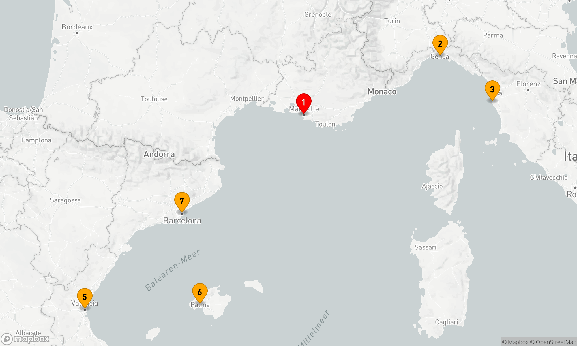 Route 7 Nächte - Mediterrane Entdeckungsreise