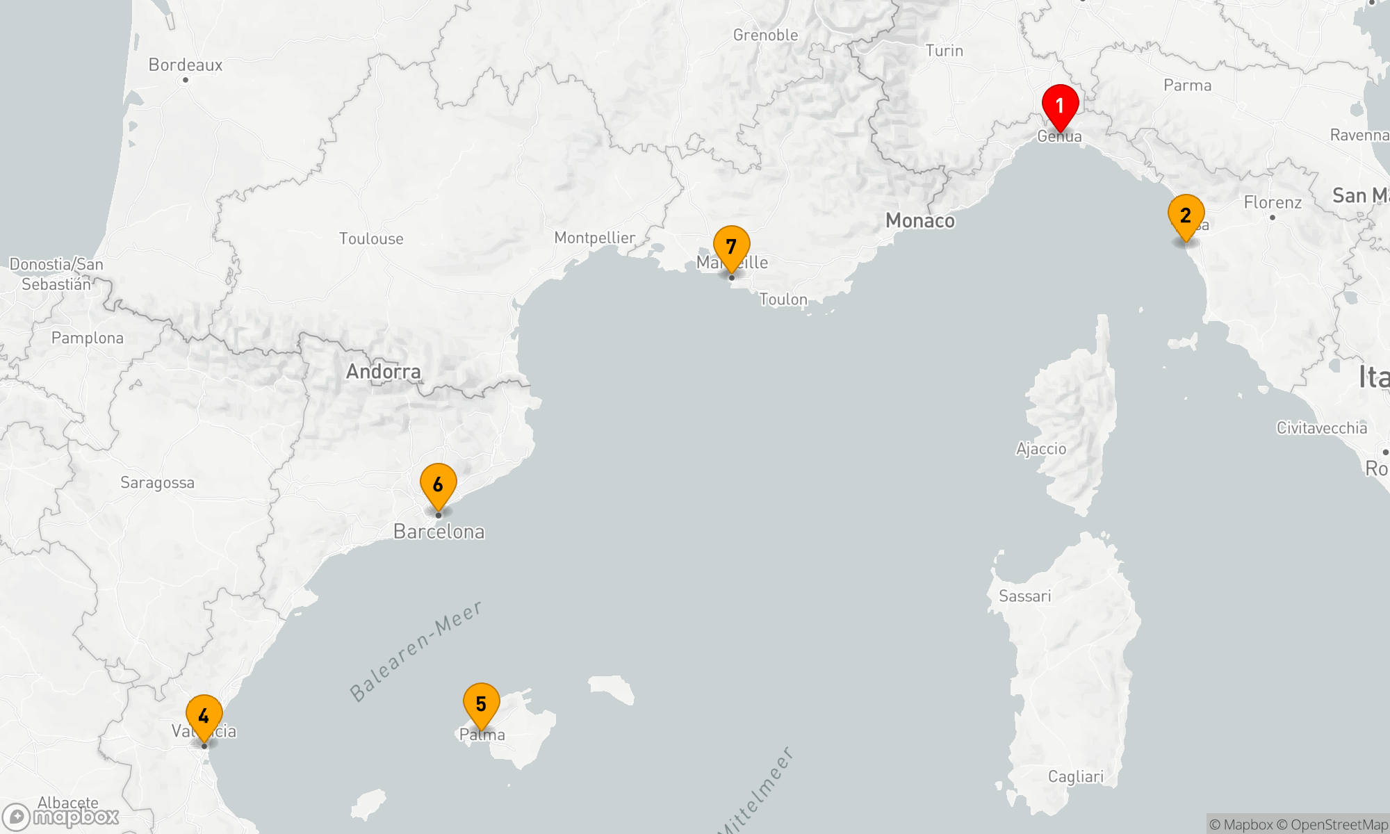Route 7 Nächte - Mediterrane Entdeckungsreise
