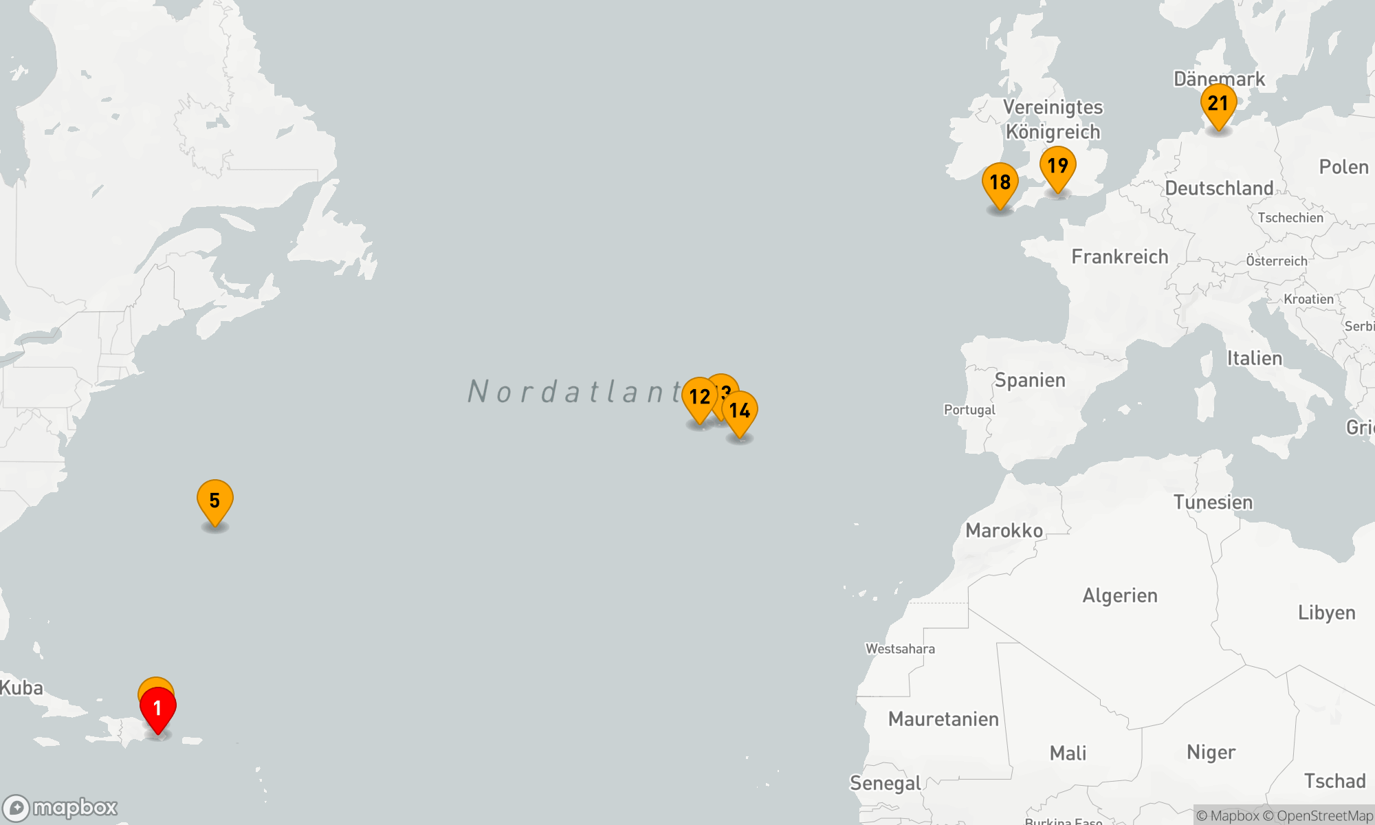 Route 20 Nächte - Karibik trifft Nordsee: Eine Atlantiküberquerung