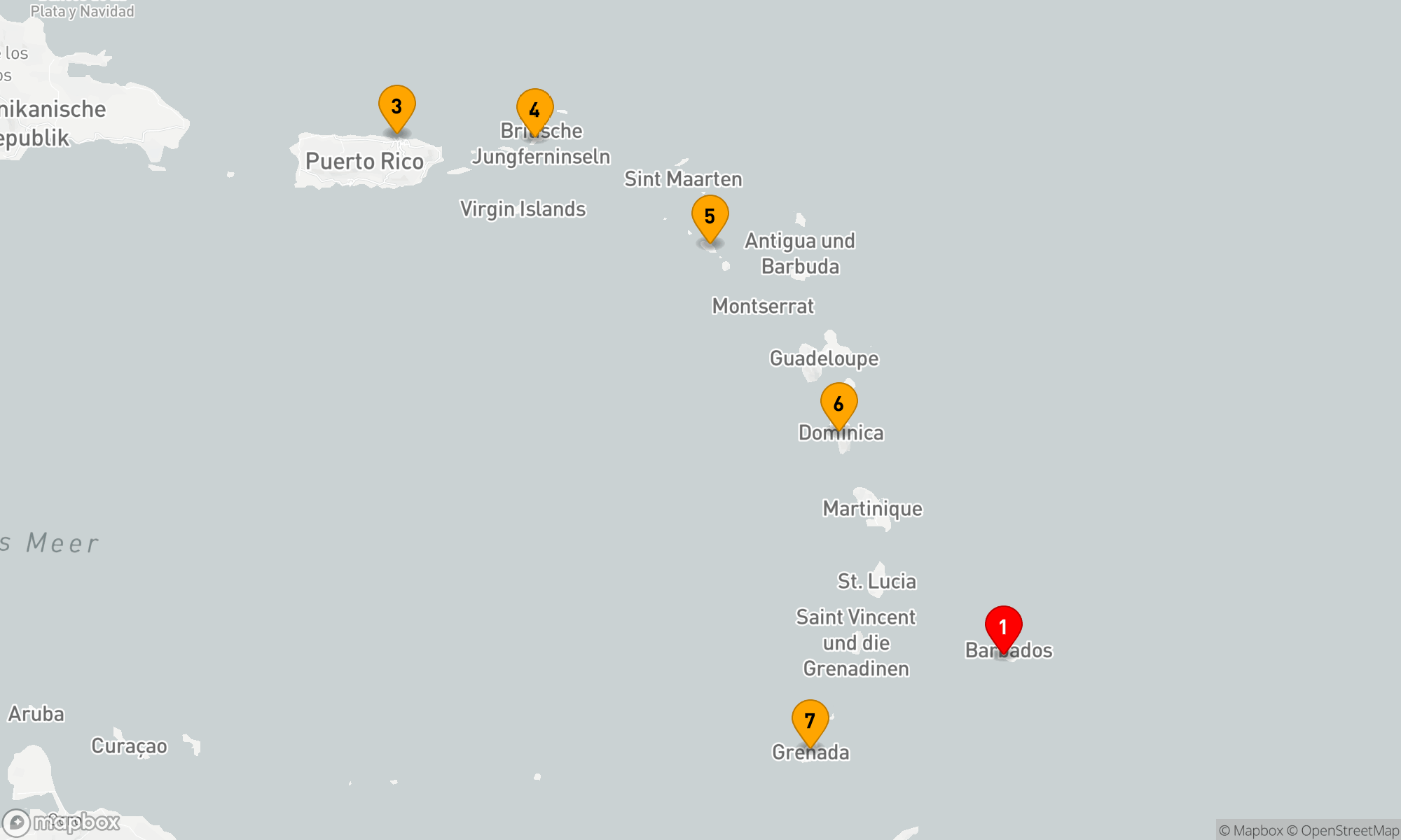 Route 7 Nächte - Südliche Karibik mit Tortola Urlaub