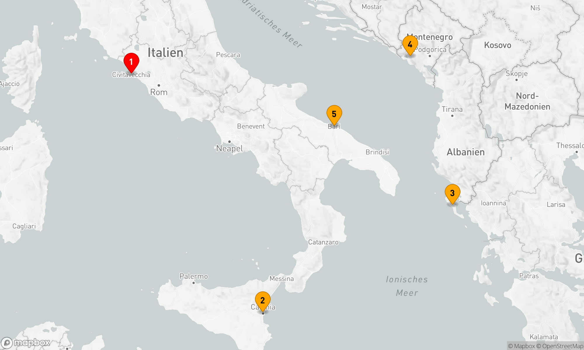 Route 4 Nächte - Mediterrane Entdeckungsreise: Historie,  Küstenzauber und Kultur