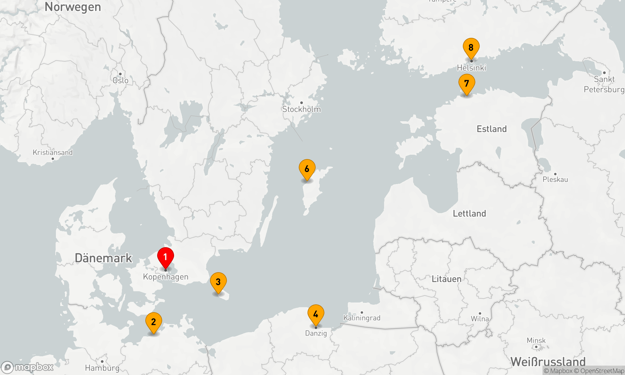 Route 7 Nächte - Baltische Schätze