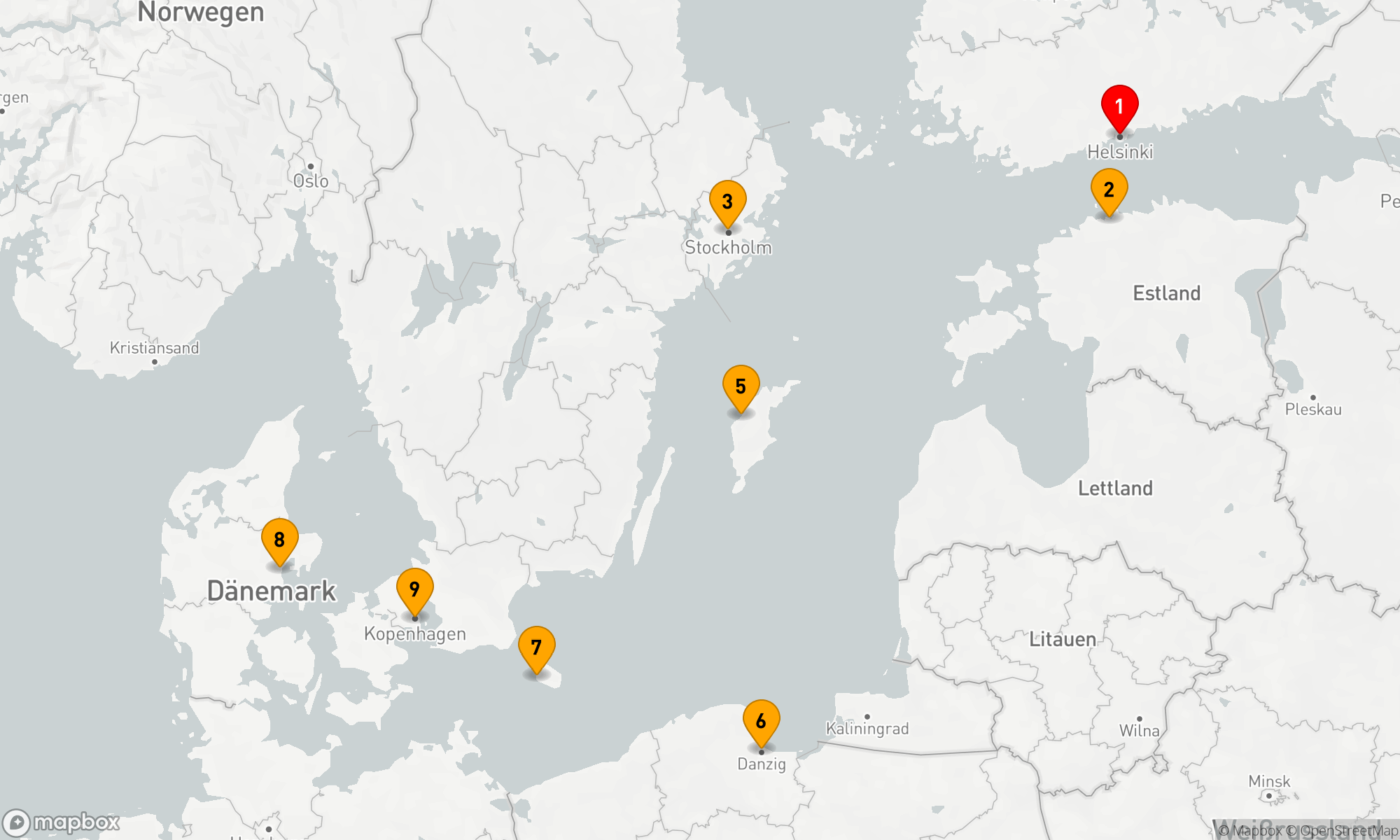 Route 8 Nächte - Baltischer Abenteurer