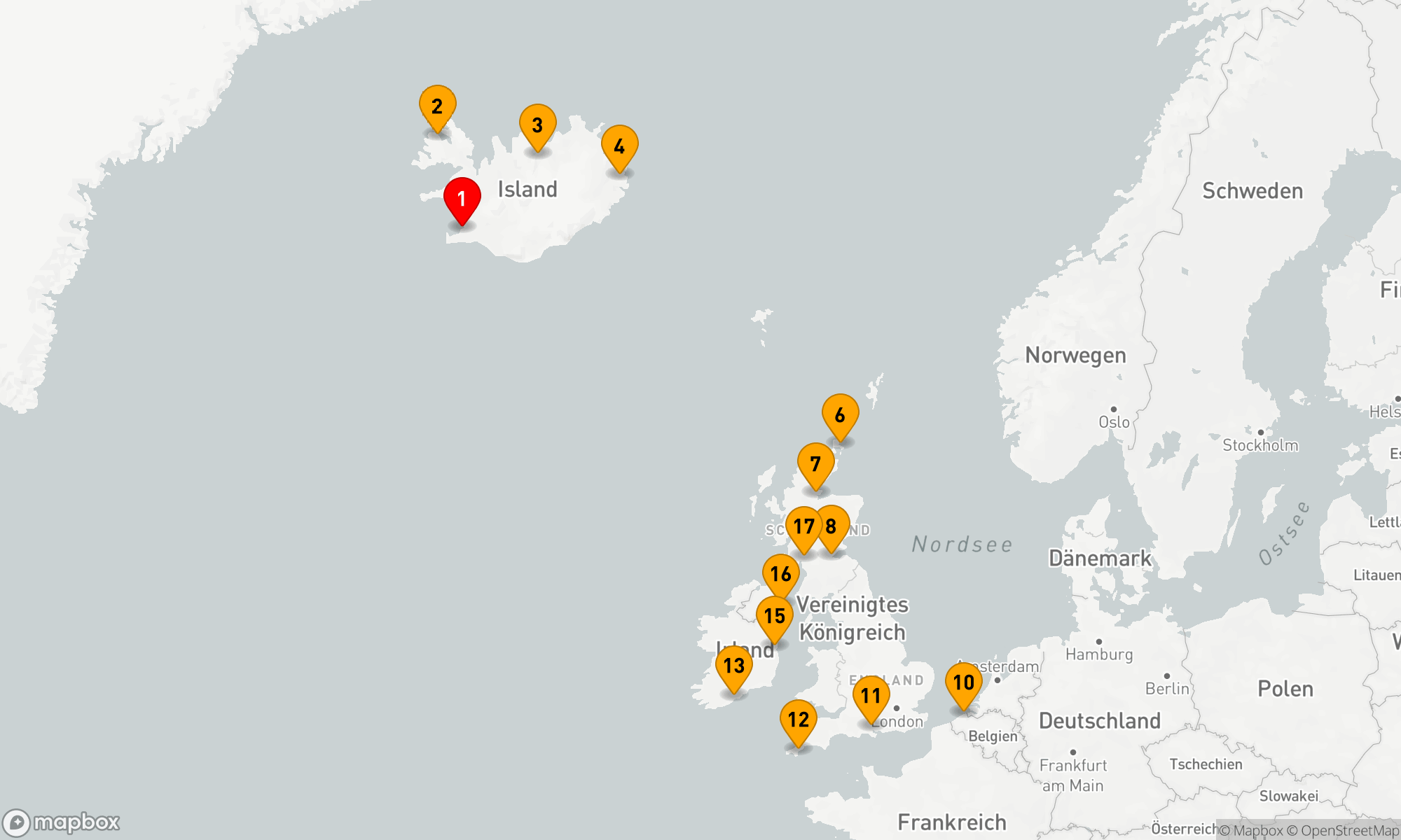 Route 18 Nächte - Abenteuer Isländische Fjorde & Schottische Highlands