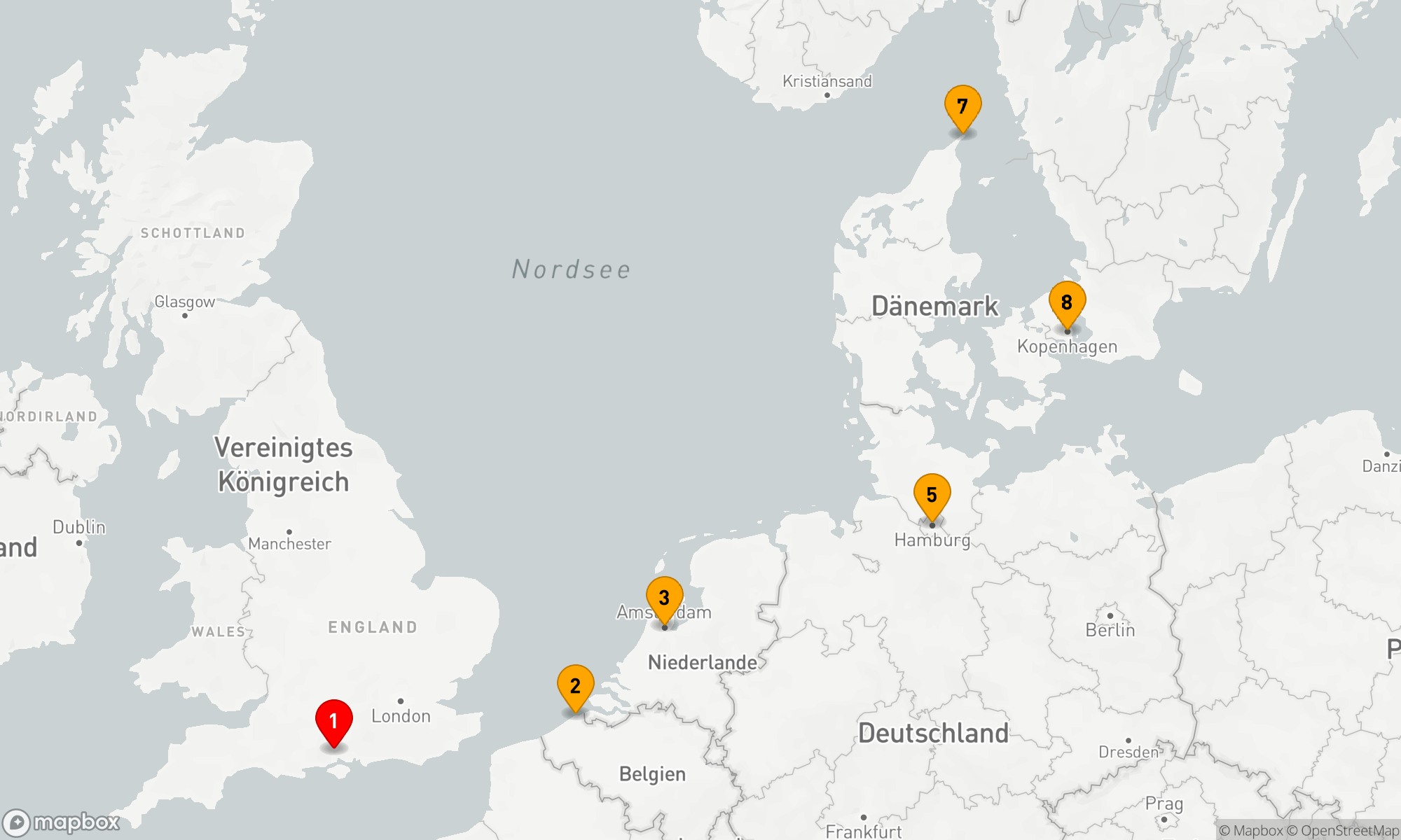 Route 7 Nächte - Nordeuropa Hauptstädte
