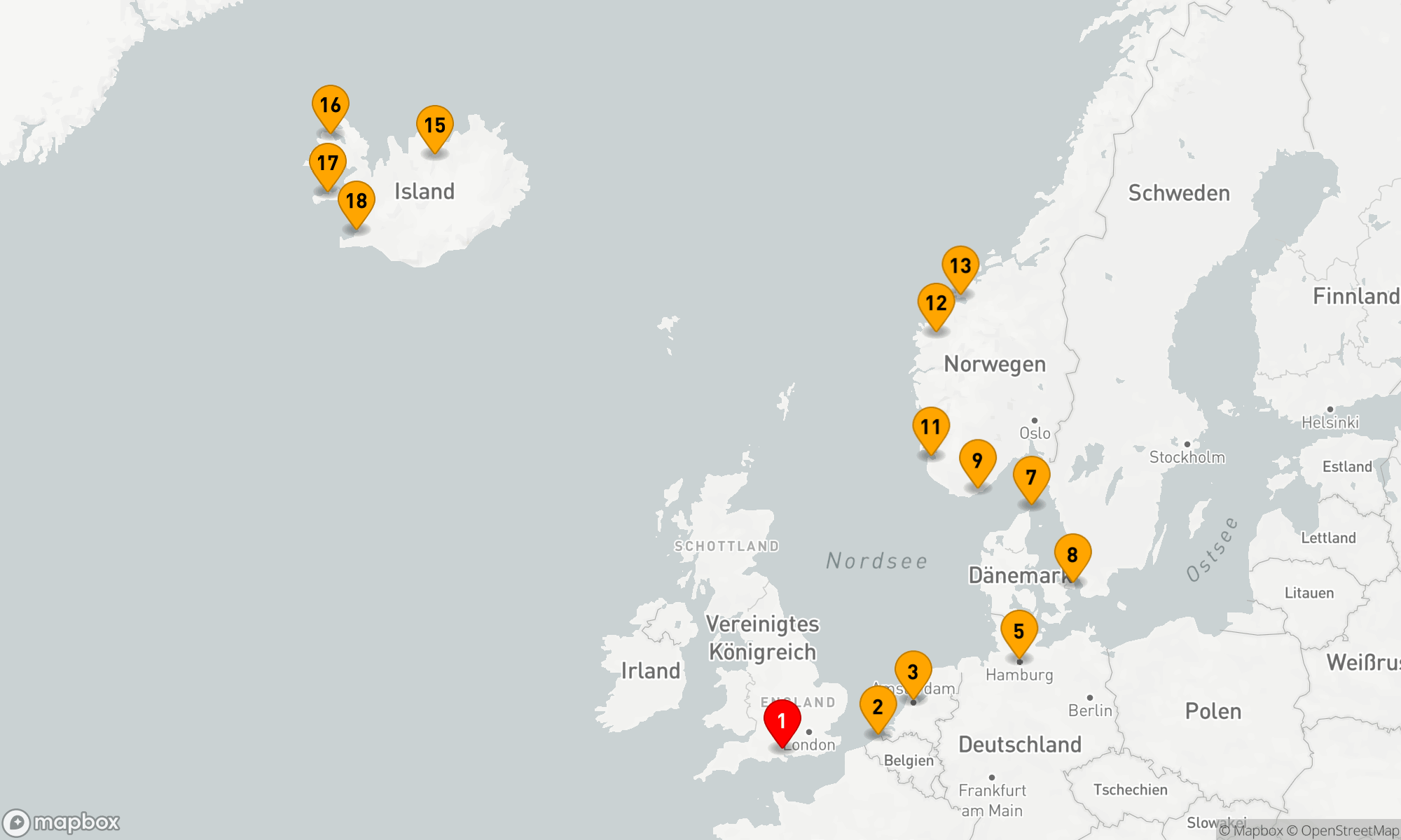 Route 17 Nächte - Nordsee & Wikingerfjorde