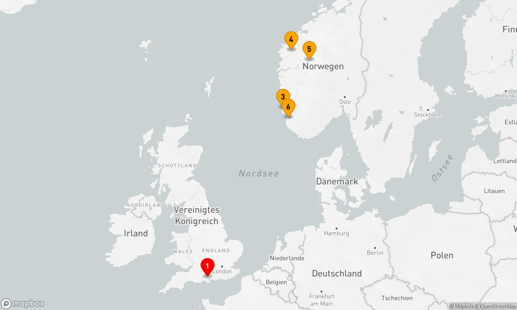 Route 7 Nächte - Norwegische Fjorde