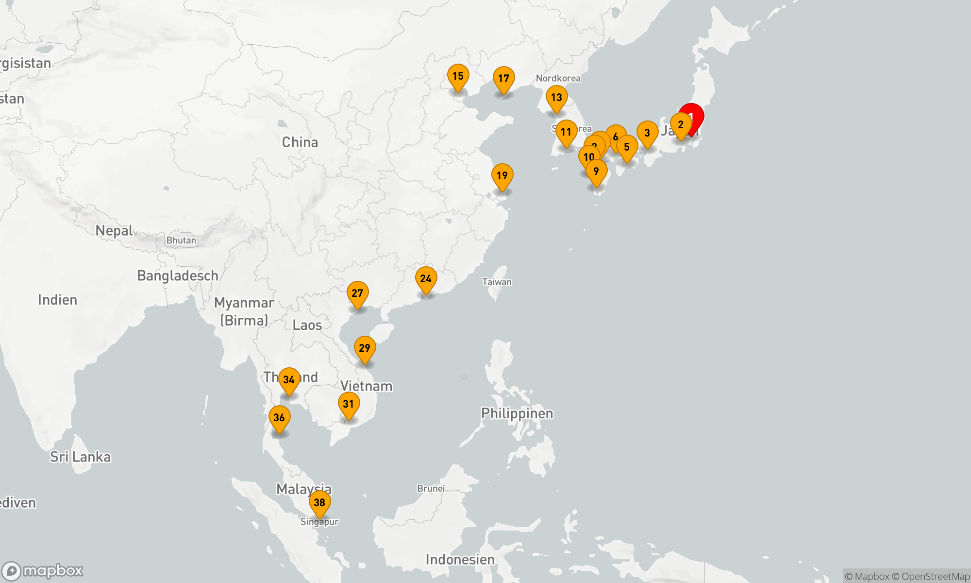 Route 37 Nächte - GROSSE REISE VON TOKIO NACH SINGAPUR