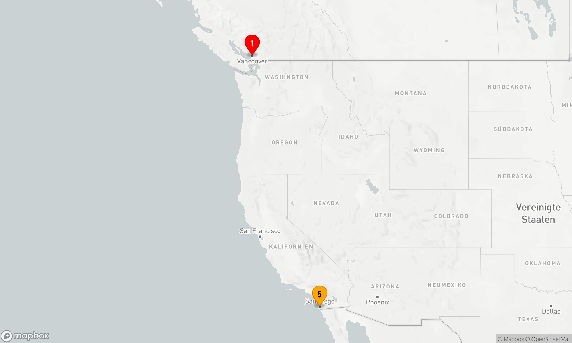 Route 4 Nächte - KREUZFAHRT AN DER PAZIFIKKÜSTE
