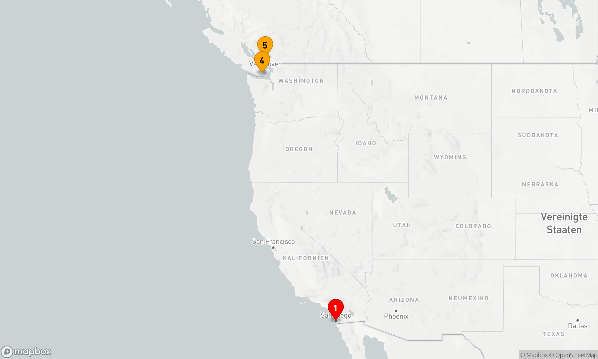 Route 4 Nächte - KREUZFAHRT AN DER PAZIFIKKÜSTE