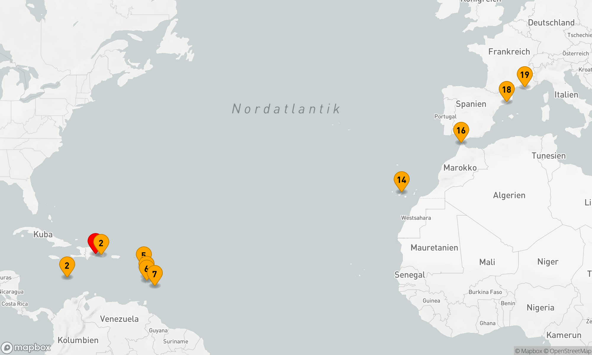 Route 18 Nächte - Von der Karibik zum Mittelmeer: Eine unvergessliche Entdeckungsreise
