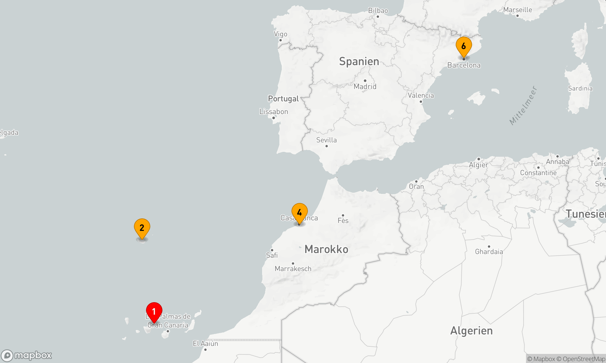 Route 5 Nächte - Mediterrane Entdeckungsreise