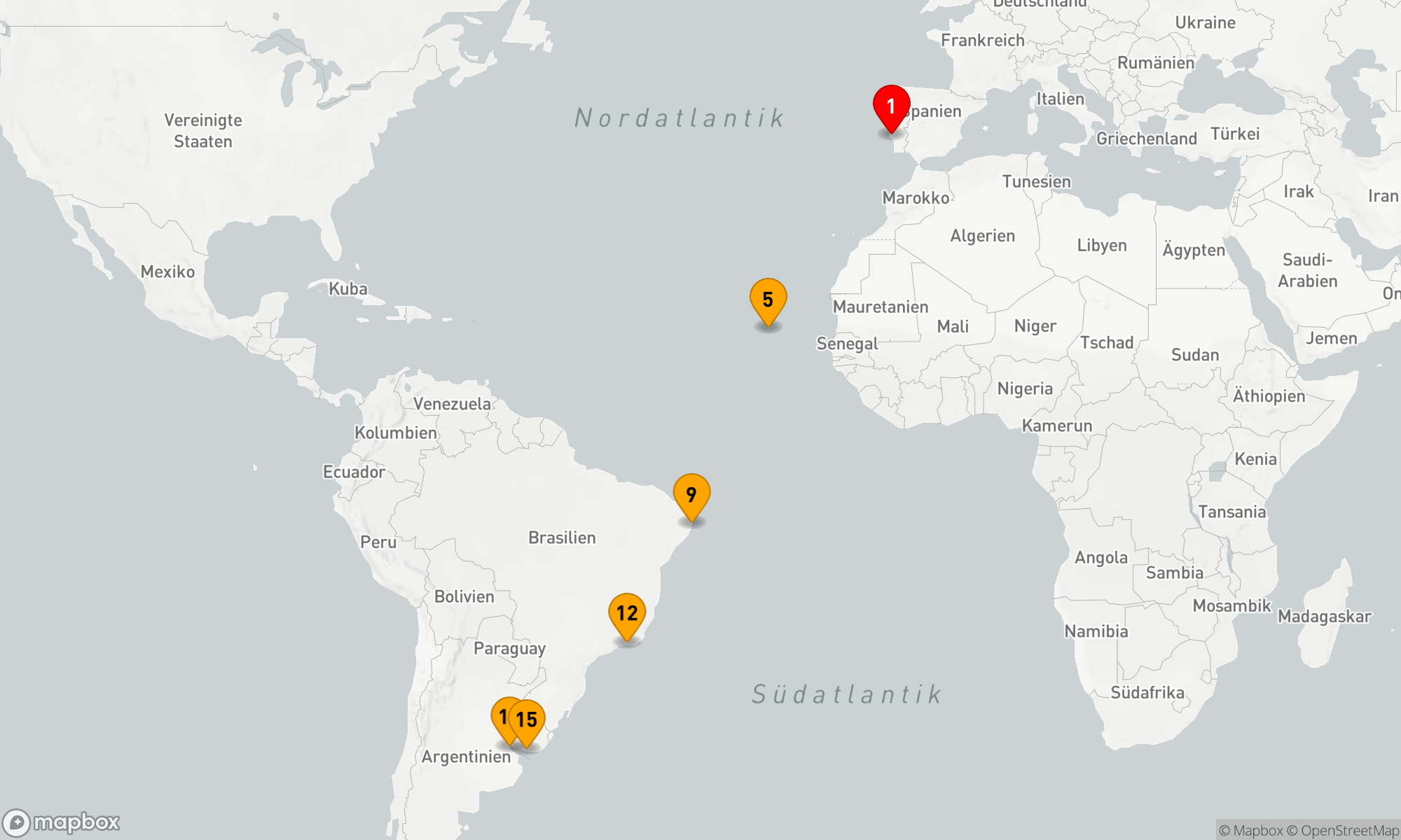 Route 15 Nächte - Entdeckungsreise von Europa nach Südamerika