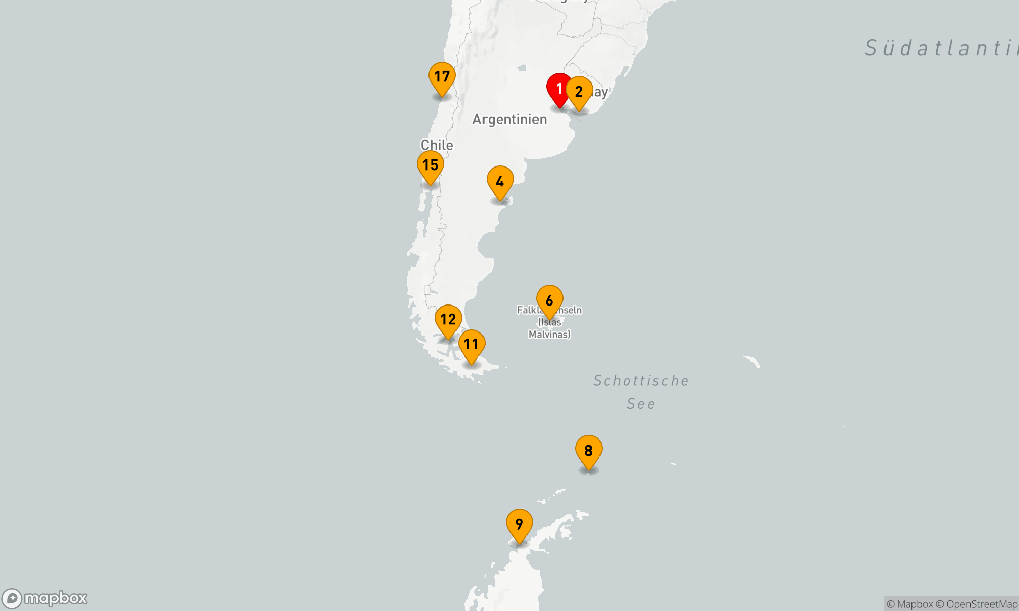 Route 16 Nächte - Patagonische Entdeckungsreise
