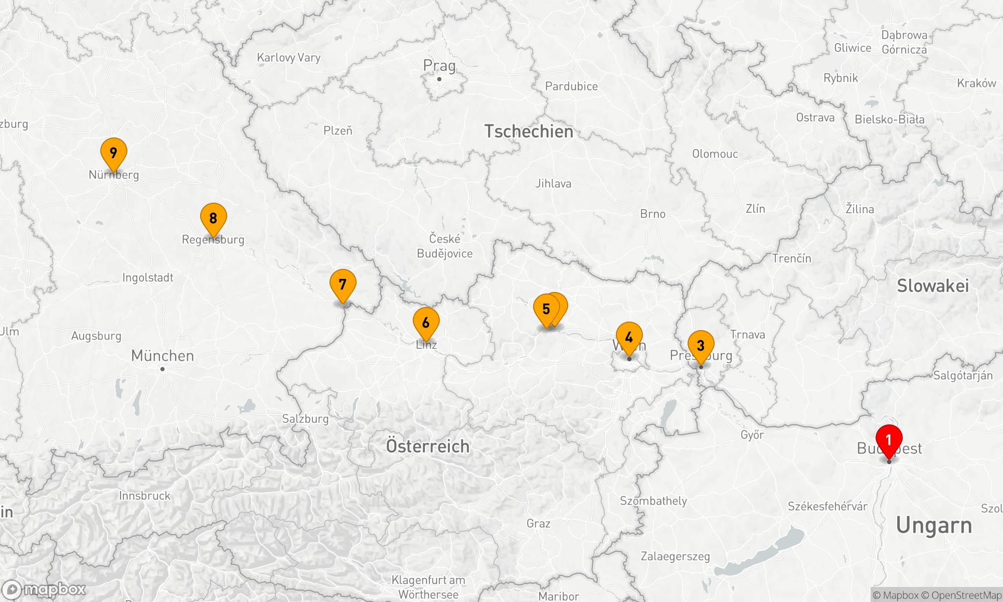 Route 9 Nächte - Der Geschmack der Donau - Eine kulinarische Kreuzfahrt
