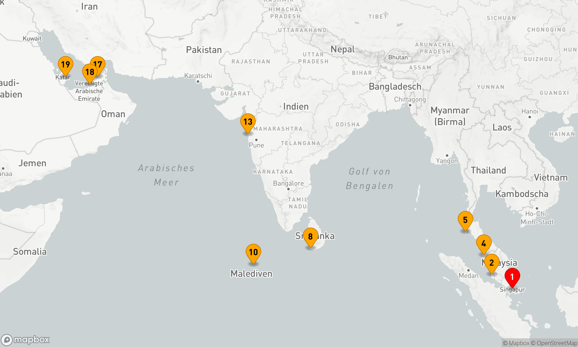 Route 18 Nächte - GEMS OF THE INDIAN OCEAN