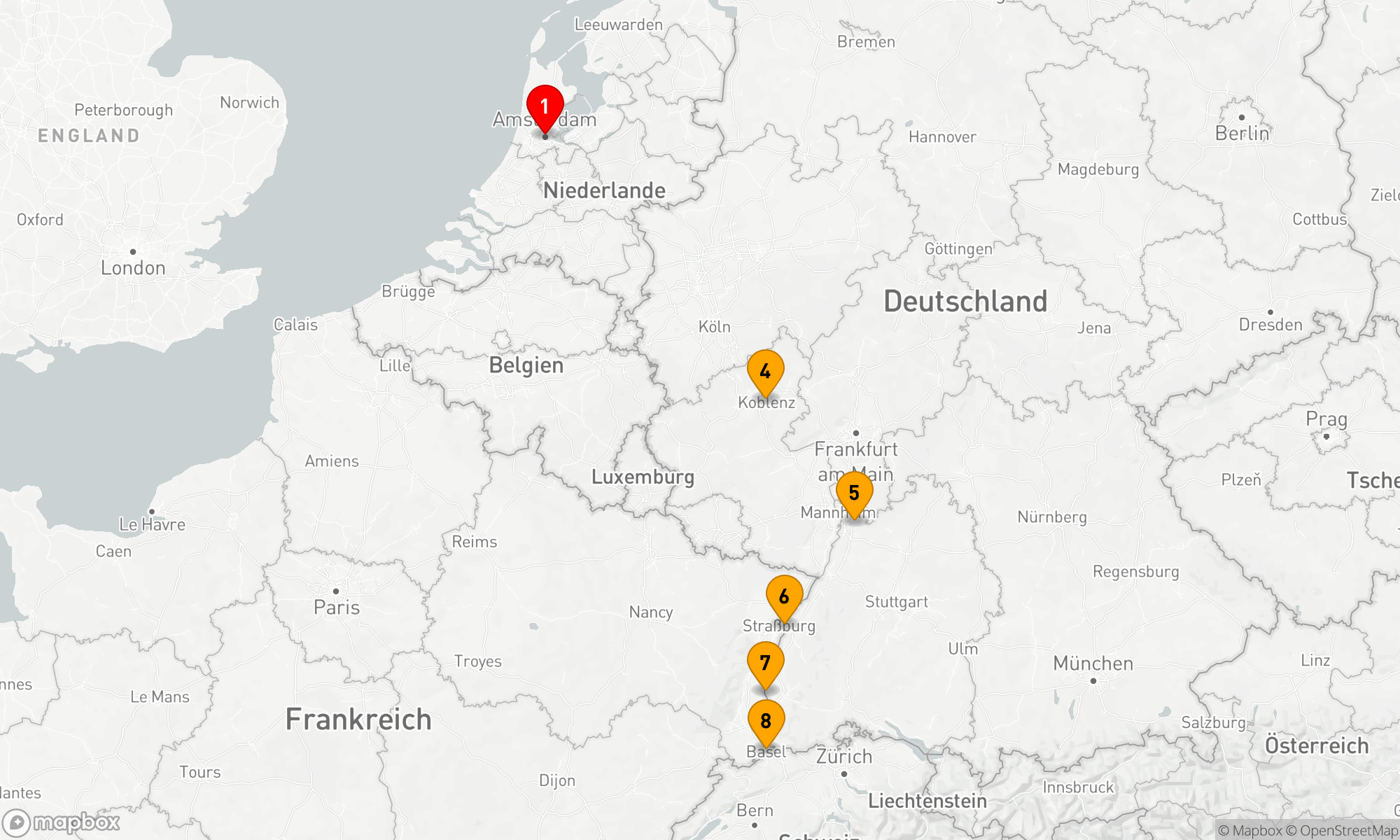 Route 7 Nächte - Weihnachtsmärkte am Rhein