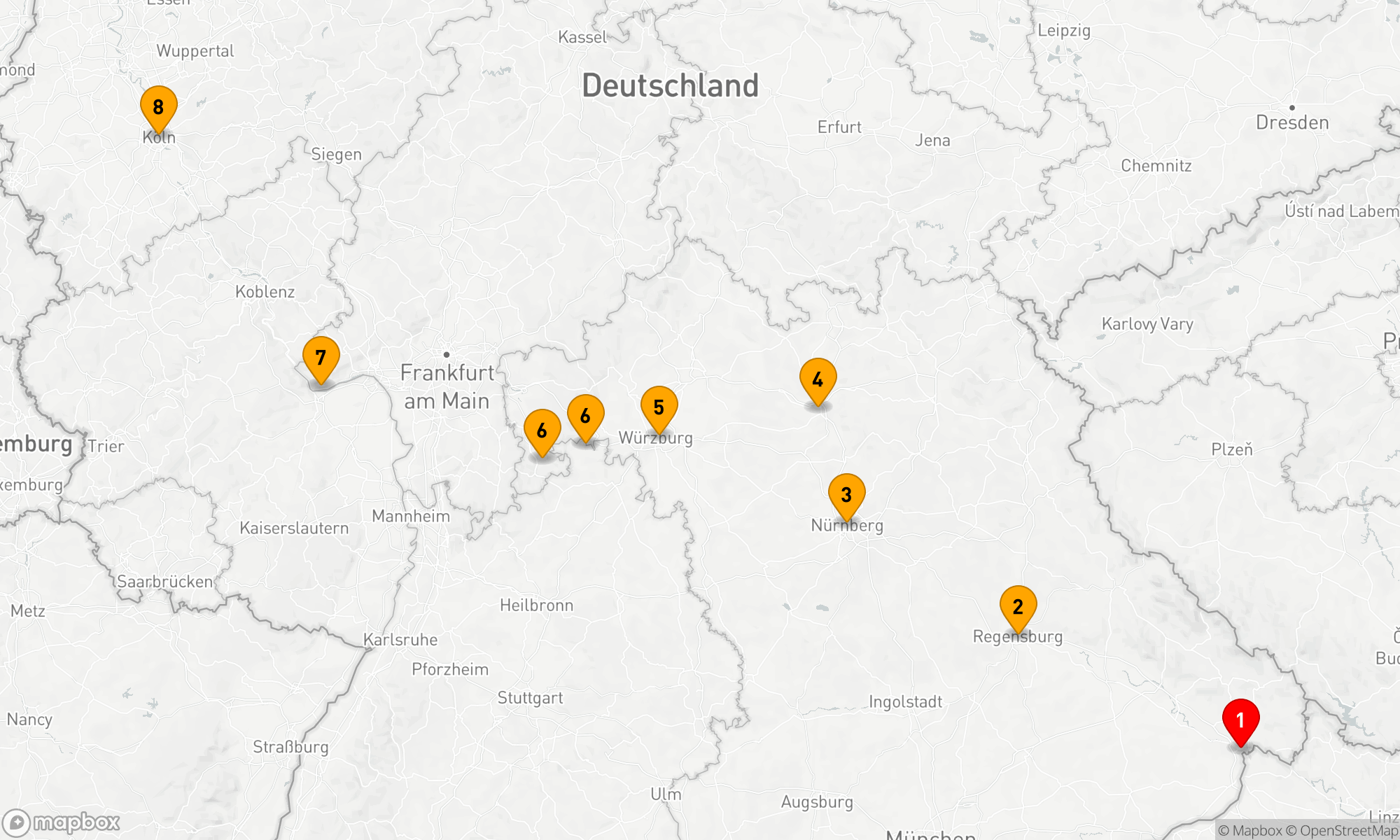 Route 7 Nächte - Rhein & Donau Sinfonie