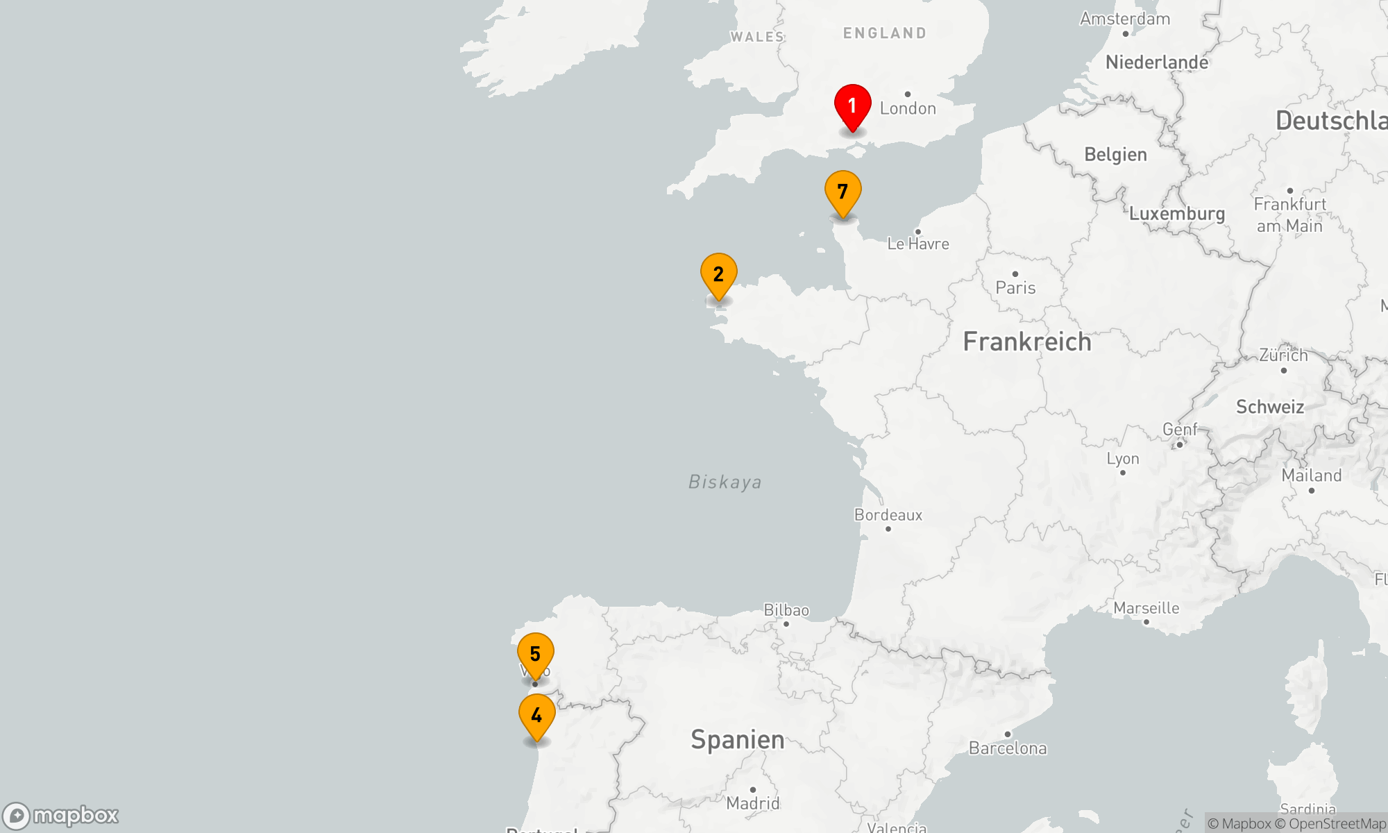 Route 7 Nächte - Kreuzfahrt der Atlantischen Entdeckungen