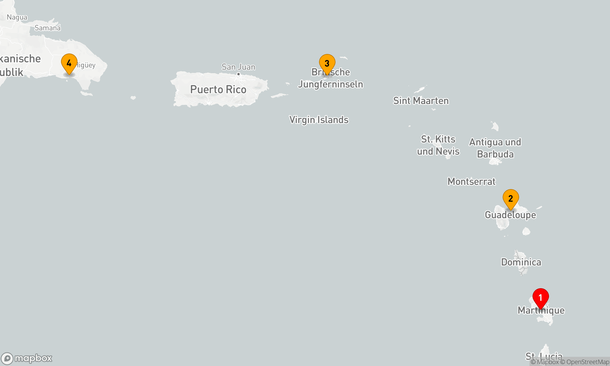 Route 3 Nächte - Karibisches Insel-Erlebnis